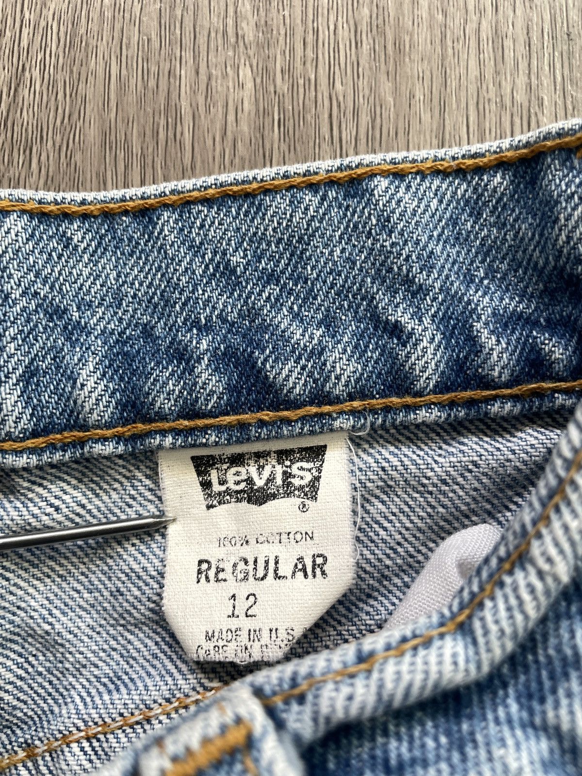 Levi's × Levi's Vintage Clothing × Vintage Vintage USA Levi’s 505 “Orange Tab” Jeans (Sz.12) Size 34" / US 12 / IT 48 - 5 Thumbnail