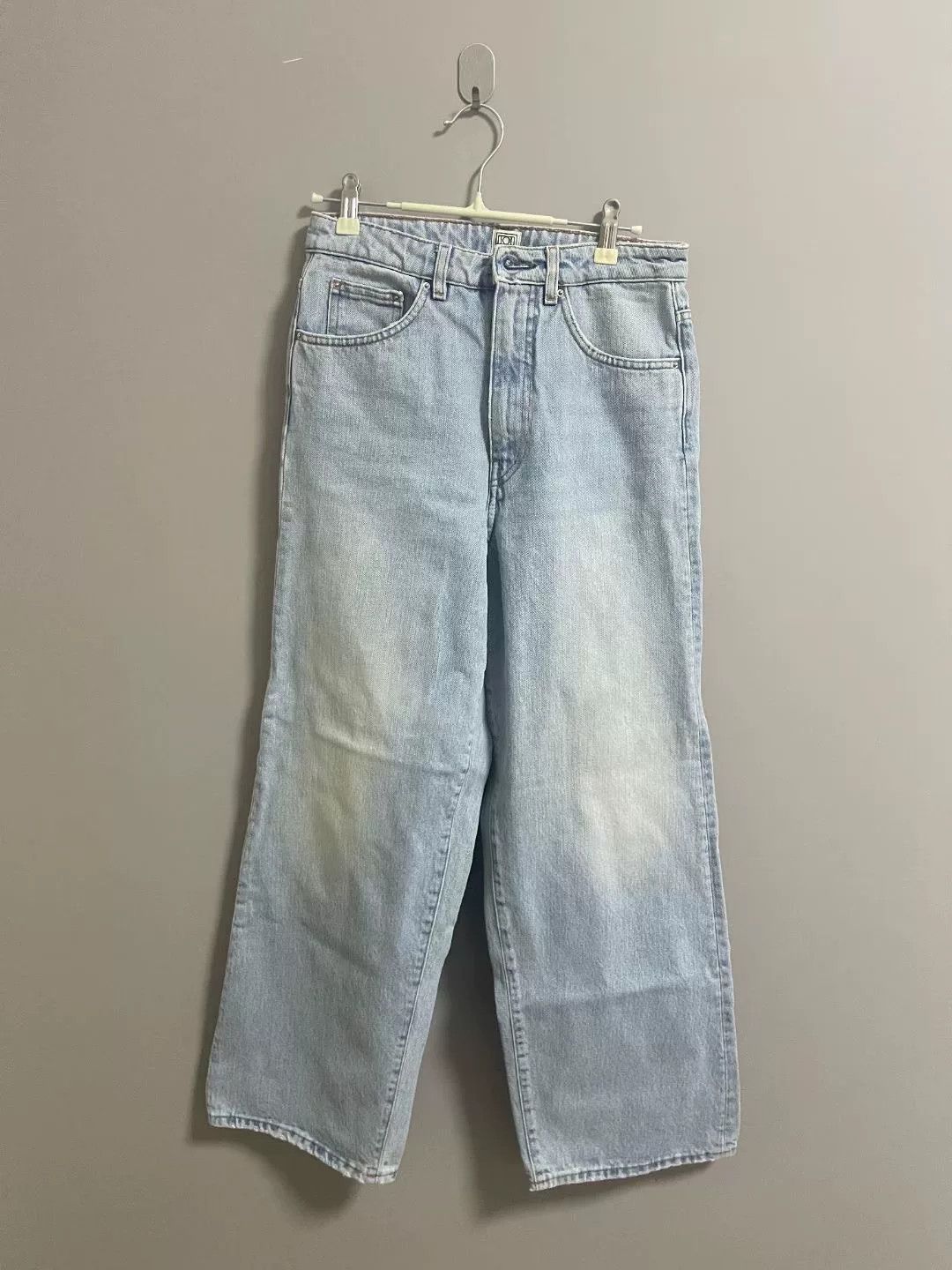 Toteme Toteme Flair Light Blue Denim Wide-Leg Pants Size 34" / US 12 / IT 48 - 1 Thumbnail