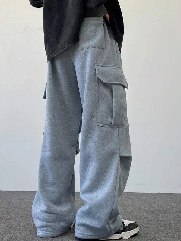 Designer Yoshi x Kita Grey Cargo Pocket sweatpants Loose Baggy fit Size US 34 / EU 50 - 2 Thumbnail
