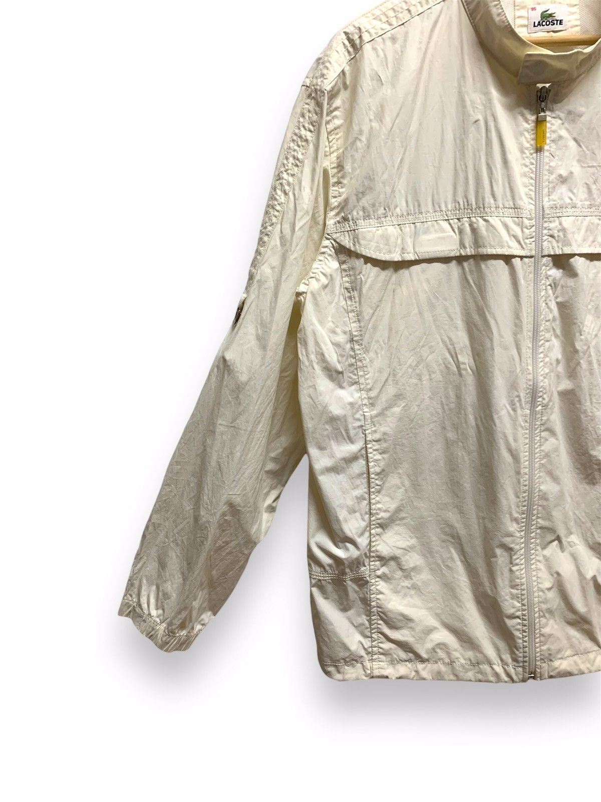Lacoste × Vintage Vintage Lacoste Windbreaker Jacket Zipper Size US L / EU 52-54 / 3 - 3 Thumbnail