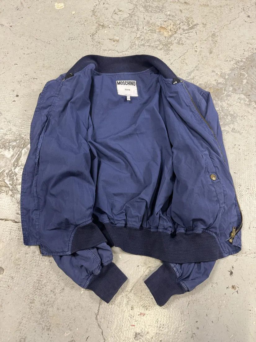 Designer × Moschino × Vintage AW1994 Moschino Blue Relaxed Bomber Jacket Size US M / EU 48-50 / 2 - 10 Thumbnail