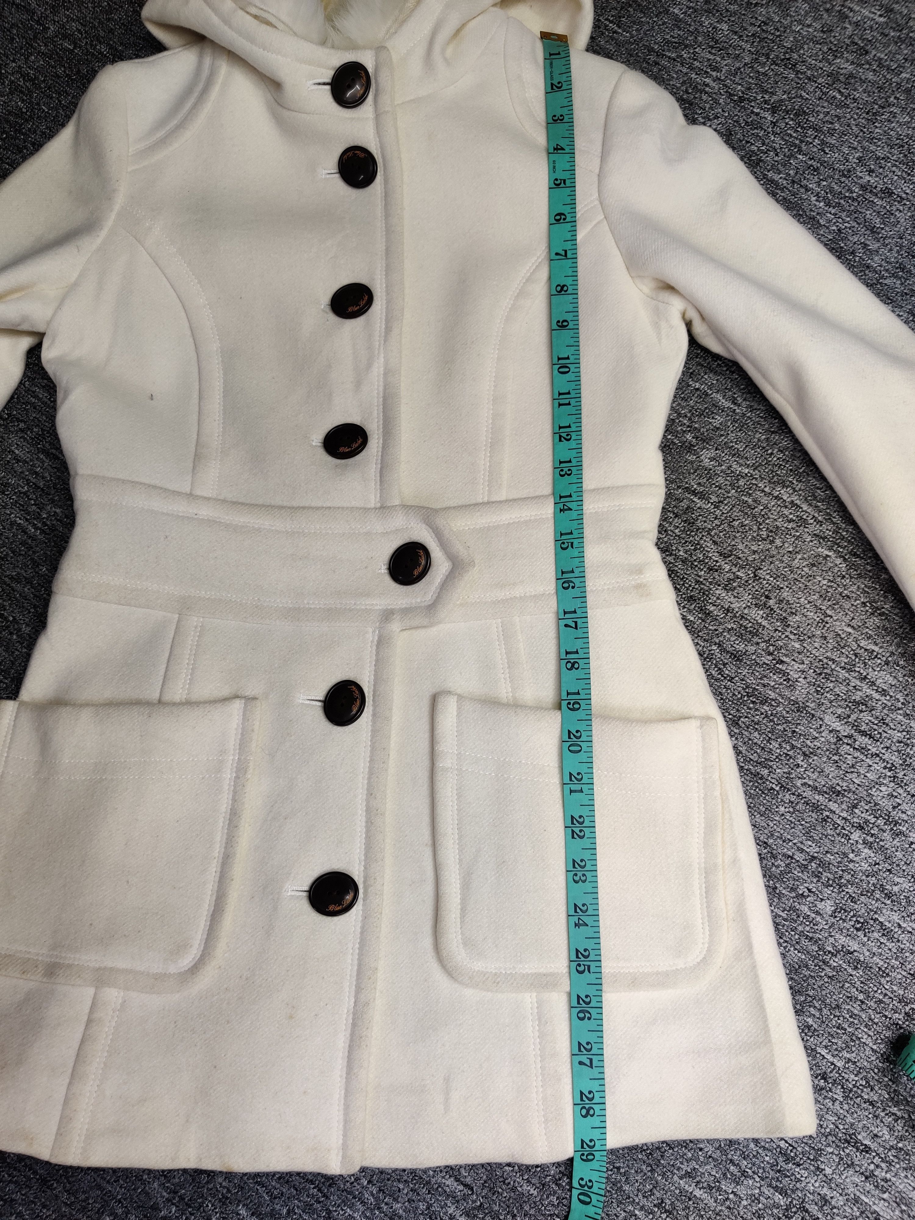Burberry Burberry London Blue Label Wool Rabbit Fur Coat Size S / US 4 / IT 40 - 18 Thumbnail