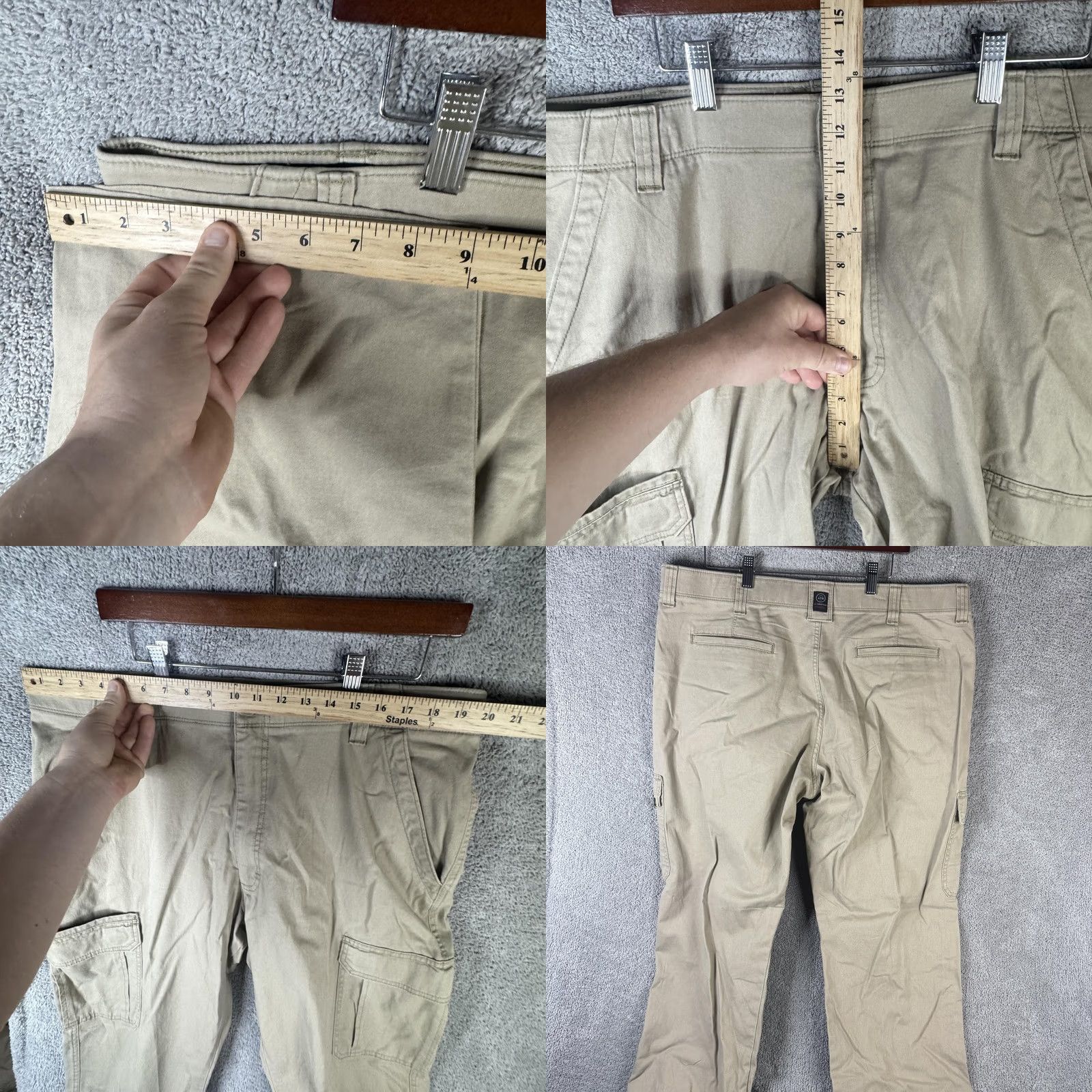 Wrangler Wrangler Cargo Pants Mens 40x30 Beige ATG All Terrain Gear Stretch Outdoor Size US 40 / EU 56 - 8 Thumbnail