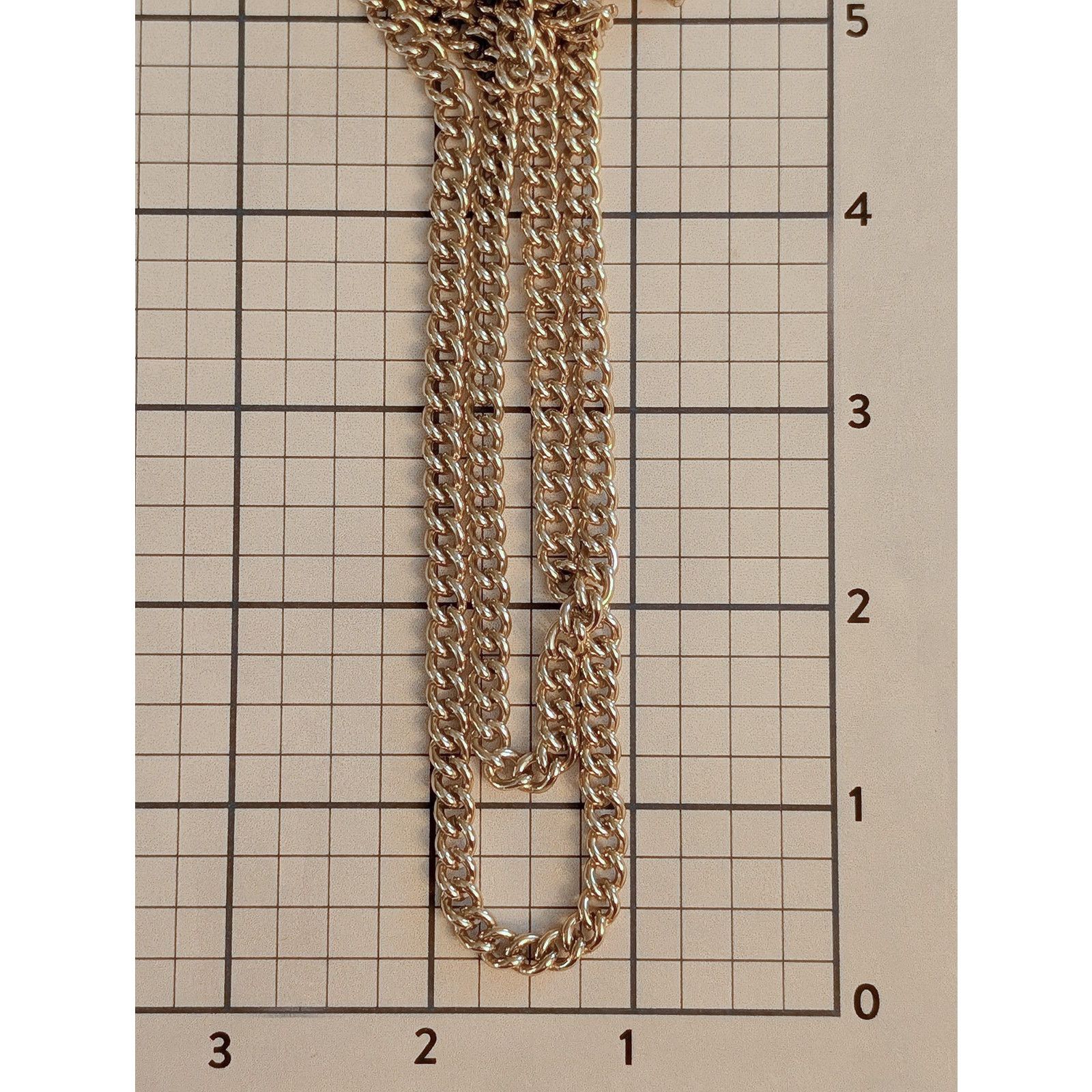 Vintage VTG 1980s Classic 54" Silver-Tone Curb Link Chain Necklace Size ONE SIZE - 4 Thumbnail