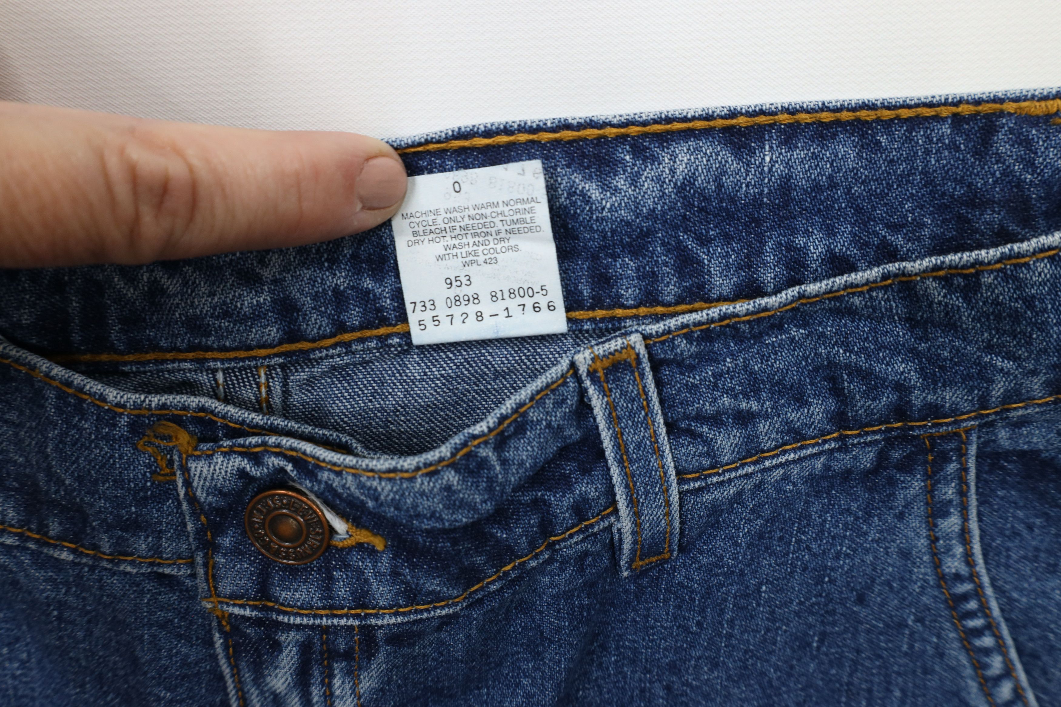 Levi's × Vintage Vintage 90s Levis Baggy Fit Wide Leg Denim Jeans Blue Cotton Size 28" / US 6 / IT 42 - 8 Thumbnail