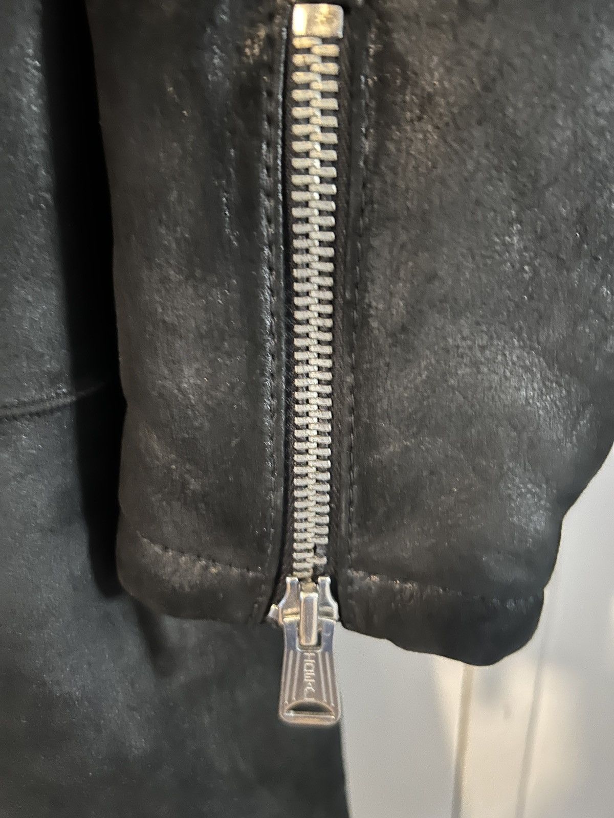 R13 R13 Oversized Shearling Moto Biker Coat $7995 Rick Owens Size S / US 4 / IT 40 - 9 Thumbnail