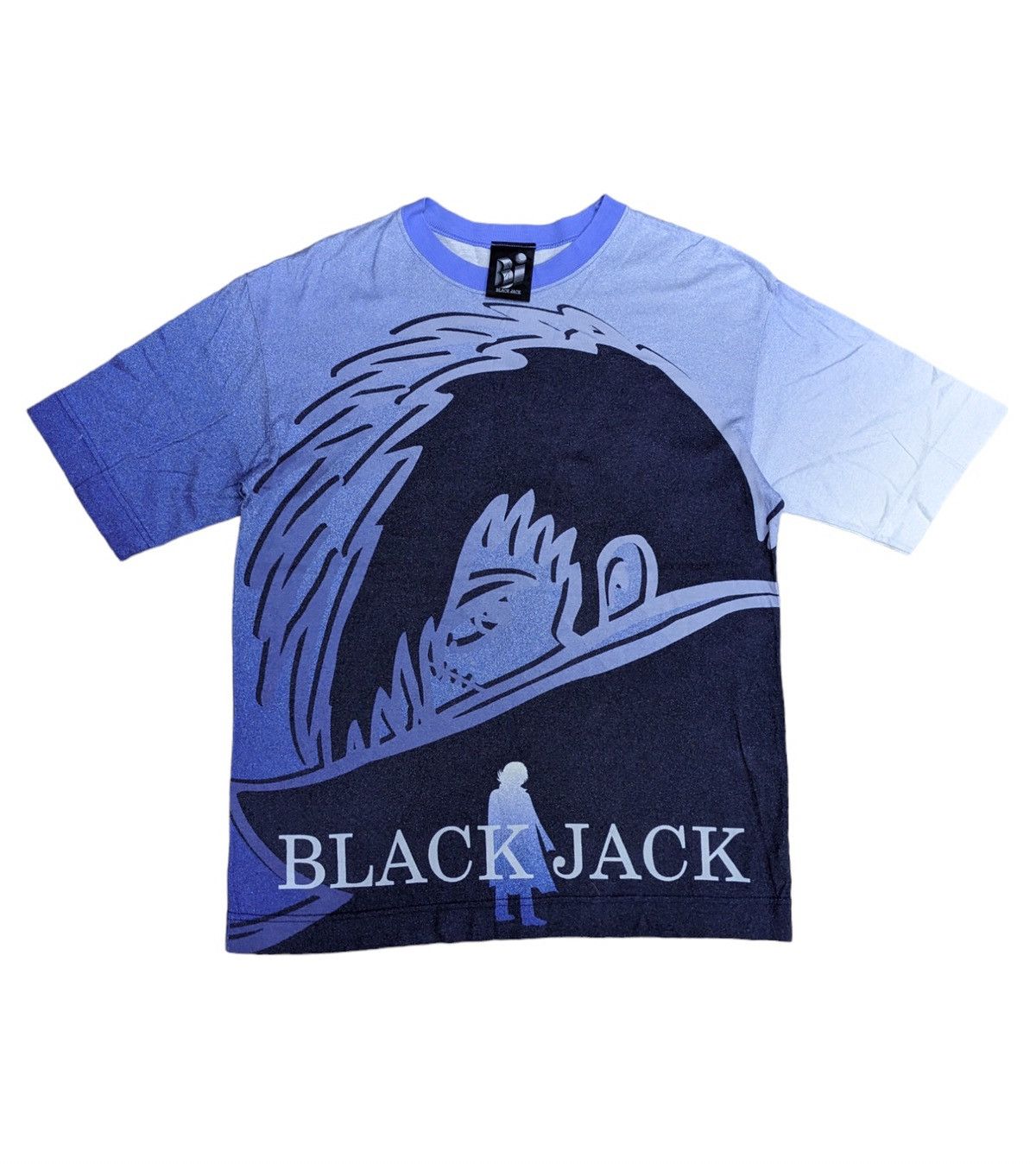 image of Anima x Vintage VTG Anime Black Jack Over Print Tshirt in Blue, Men's (Size Medium)