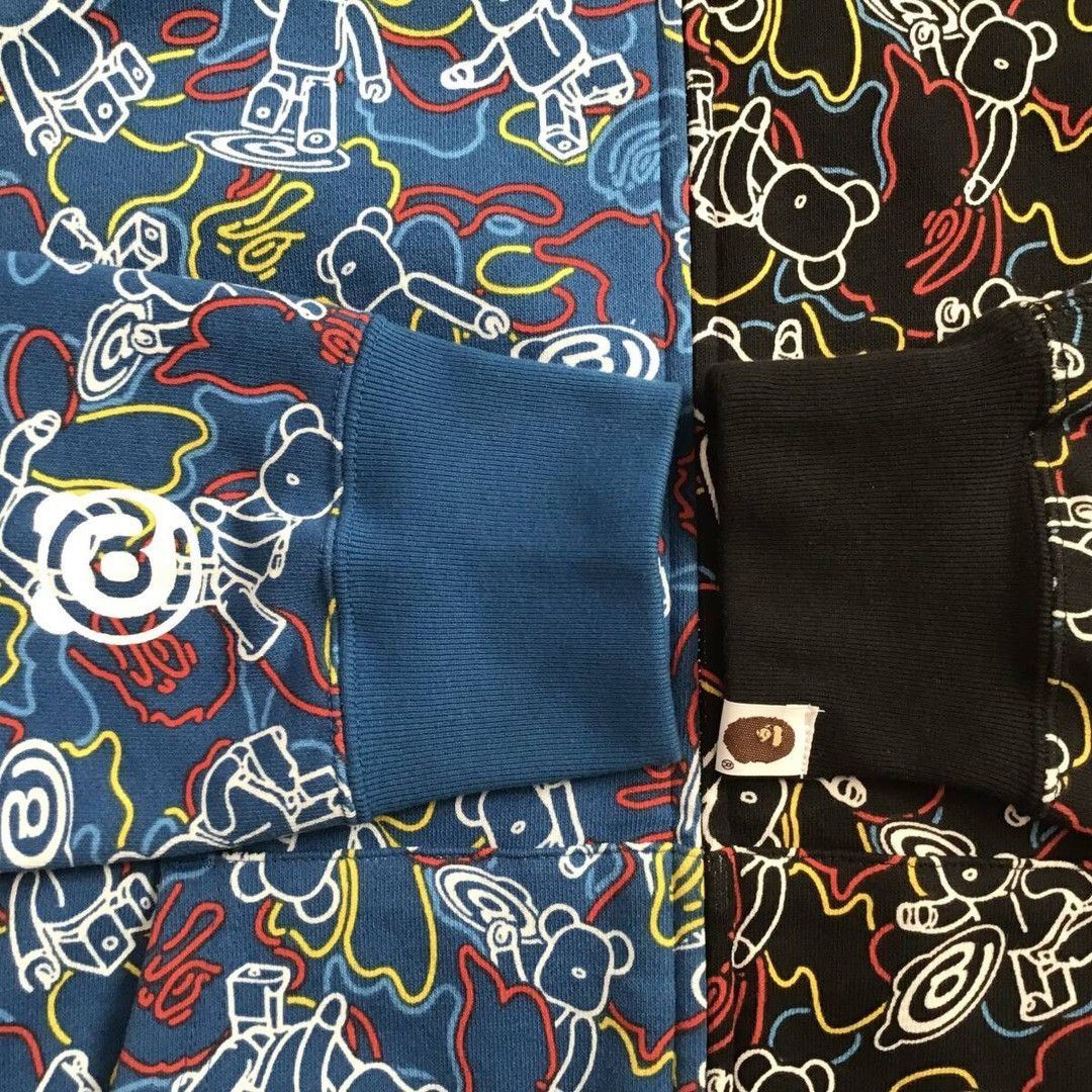 Bape × Medicom Toy BAPE × Medicom Toy BE@R Shark full zip hoodie a bathing ape Size US L / EU 52-54 / 3 - 6 Thumbnail