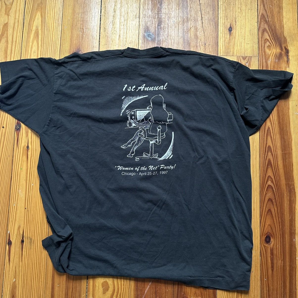 Vintage Vintage 90s Women Of The Net Tee Size US XXL / EU 58 / 5 - 4 Thumbnail