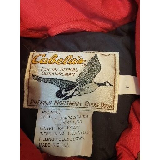 Cabelas Cabela's Premier Northern Goose Down Vest Men's Large Shore Size US L / EU 52-54 / 3 - 9 Thumbnail