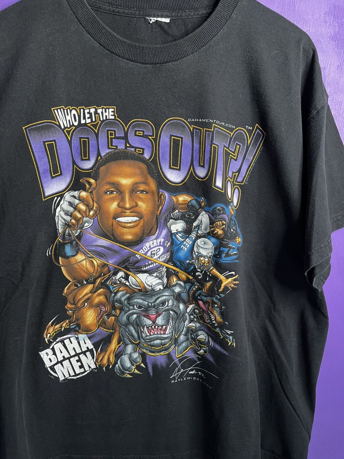 NFL × Vintage Vintage 00s Ravens Ray Lewis who let the dogs out tee Size US XL / EU 56 / 4 - 3 Thumbnail