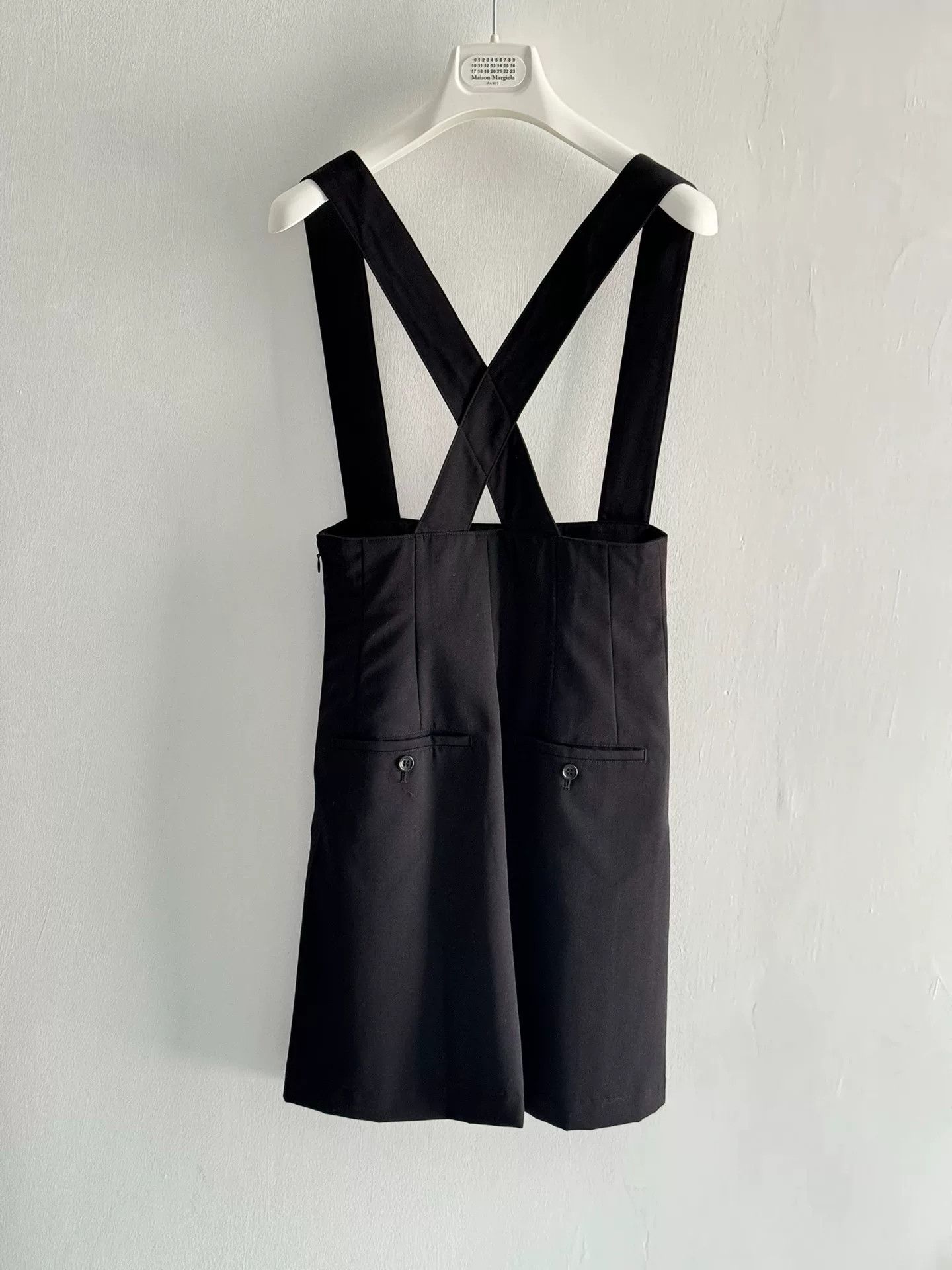 Junya Watanabe Junya Watanabe Black Wool Suspender Skirt Size 25" / US 0 / IT 36 - 1 Thumbnail