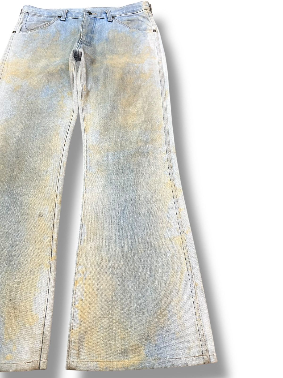Wrangler Vintage Wrangler Flare Bootcut Mudwash Faded Denim Size US 31 - 4 Thumbnail