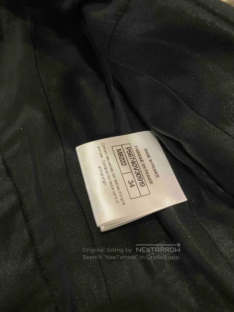Chanel Chanel 17a Black and White Plaid Leather Jacket Size XXS / US 00 / IT 34 - 7 Thumbnail