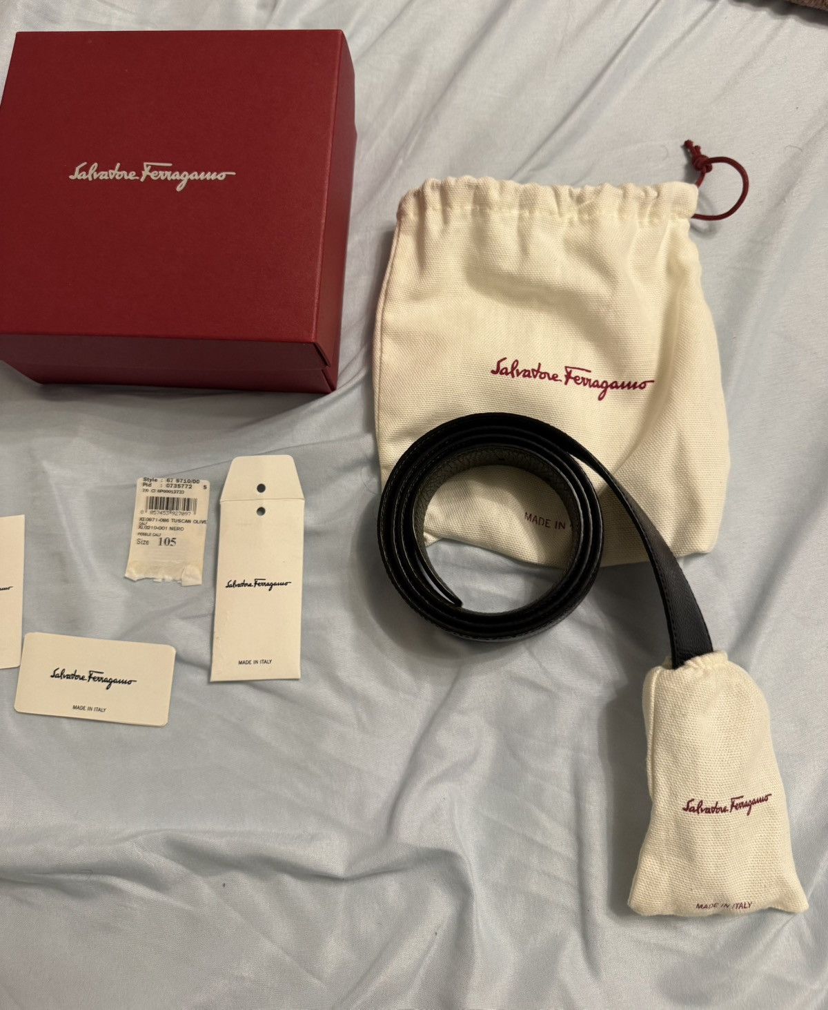 Salvatore Ferragamo Authentic Salvatore Ferragamo Gancini Belt – Size 105 Size 40 - 2 Thumbnail