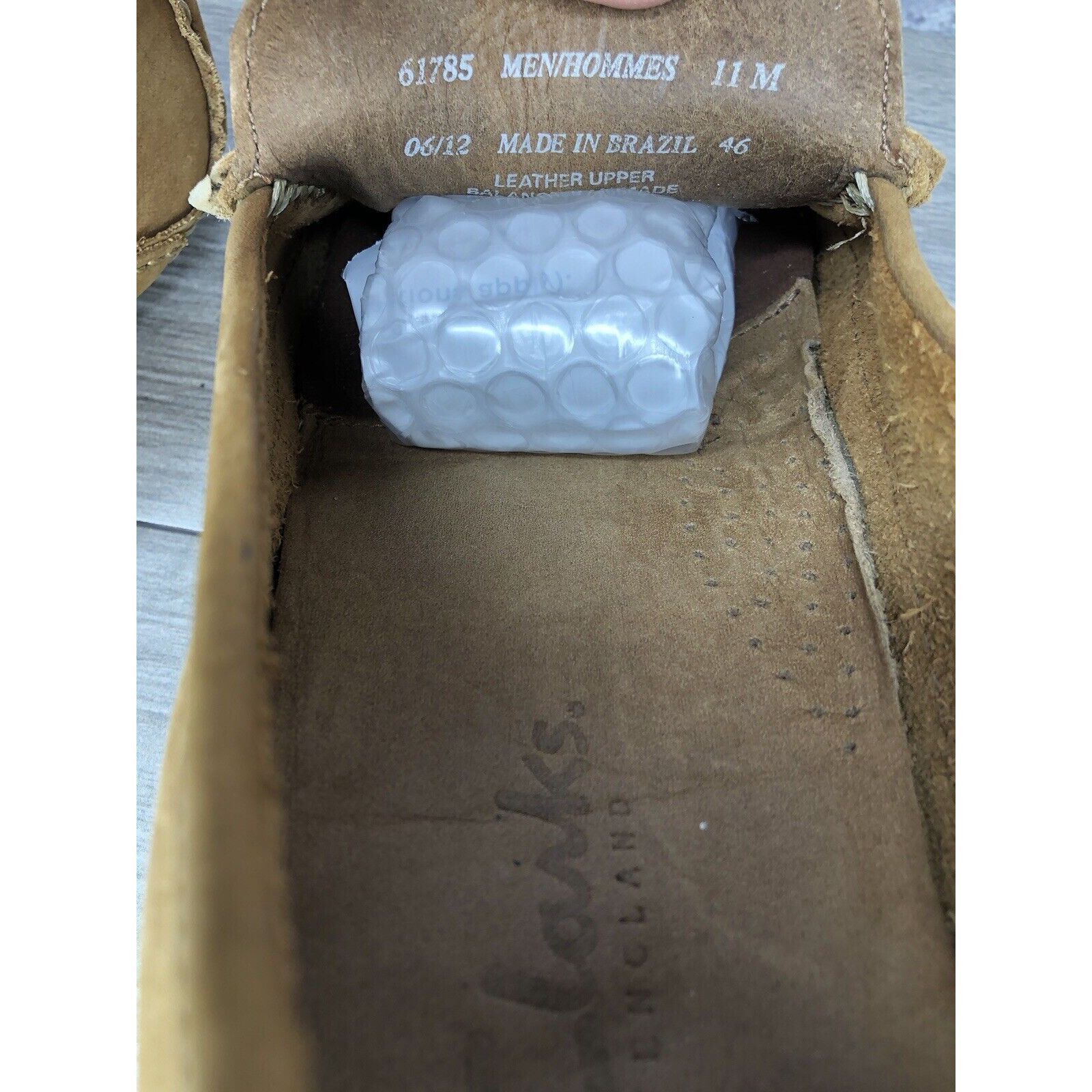 Clarks Clarks England Tan Nubuck Leather Slip On Driving Loafers Sh Size US 11 / EU 44 - 9 Thumbnail