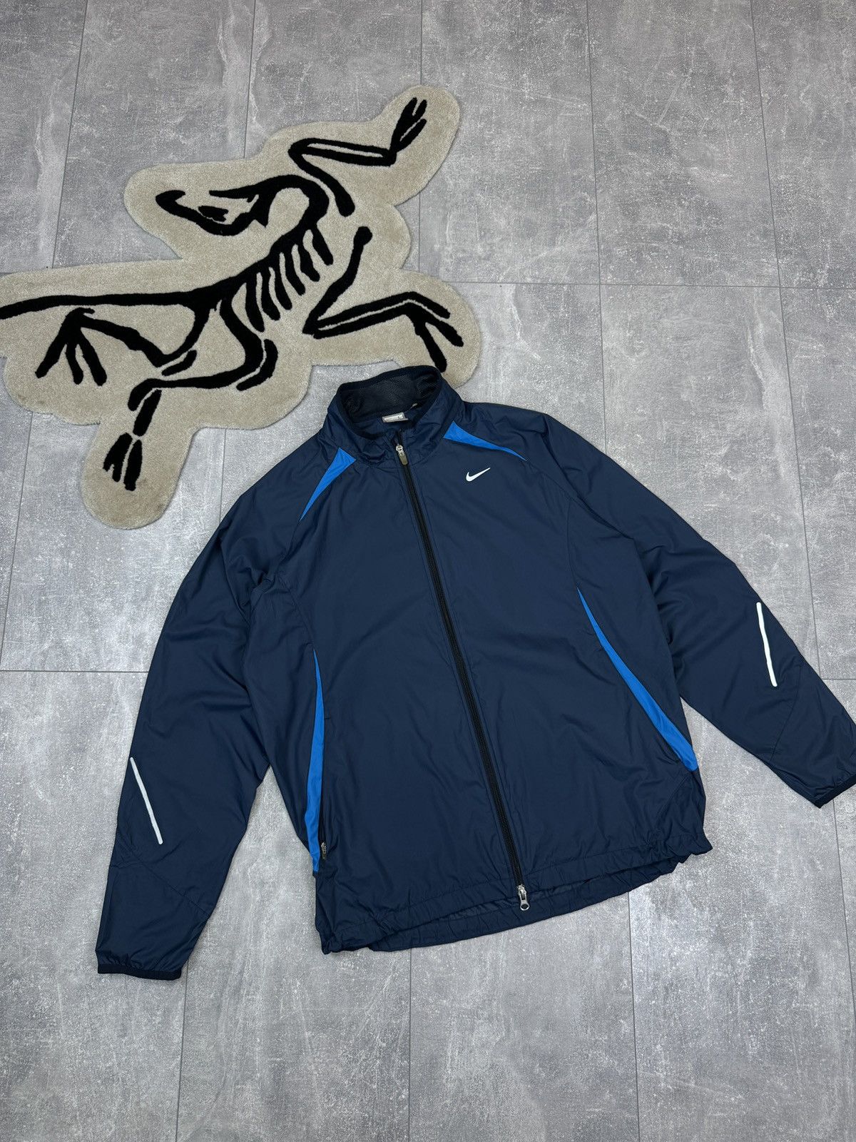 Japanese Brand × Nigo × Nike NIKE X NIGO NAVY VARSITY JACKET