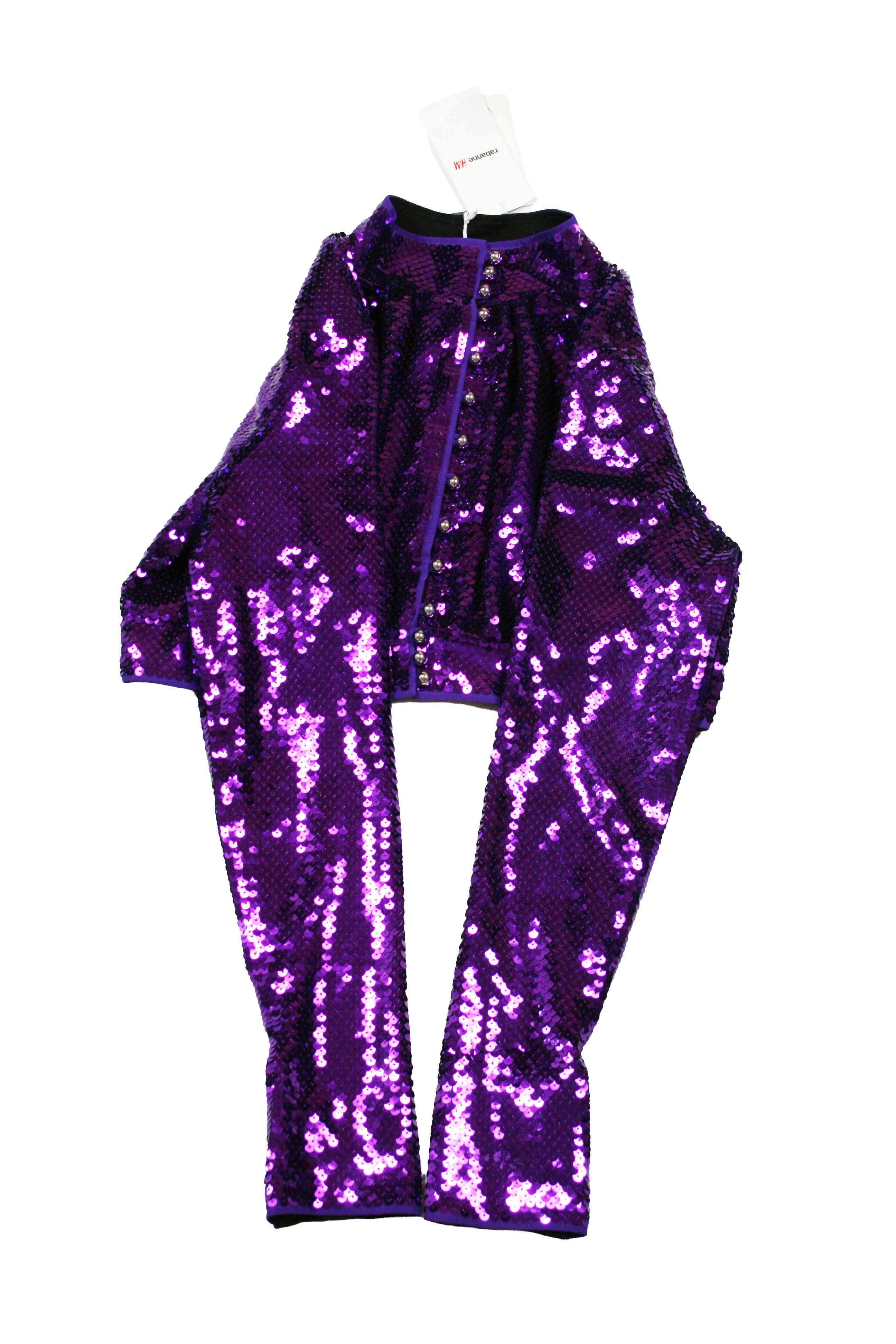 H&M × Paco Rabanne Sequins Crop Top Party Size L / US 10 / IT 46 - 6 Thumbnail