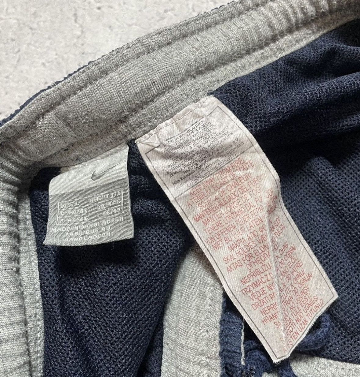 Nike Blue Vintage Nike Logo Drill Track Pants Size US 34 / EU 50 - 3 Thumbnail