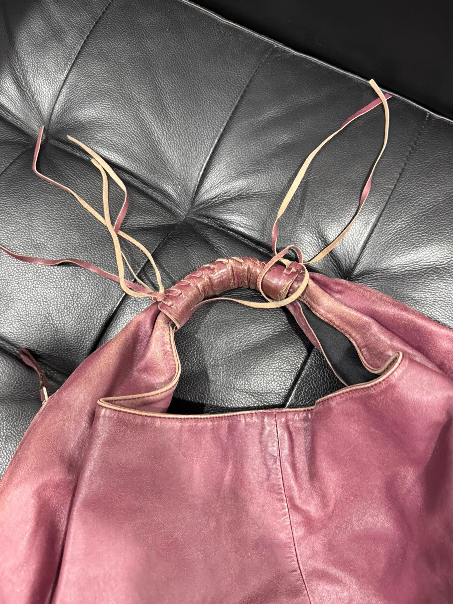 Maison Margiela Maison Margiela 09AW Fringe Hobo Bag (Original Era) K20 Size ONE SIZE - 5 Thumbnail