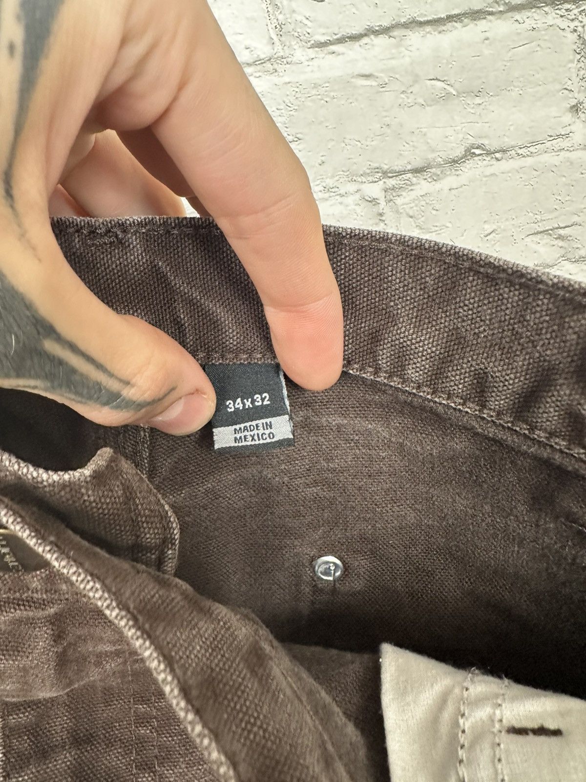 Carhartt (34x31) FADED TO PERFECTION Carhartt Double Knee Pants Size US 34 / EU 50 - 8 Thumbnail