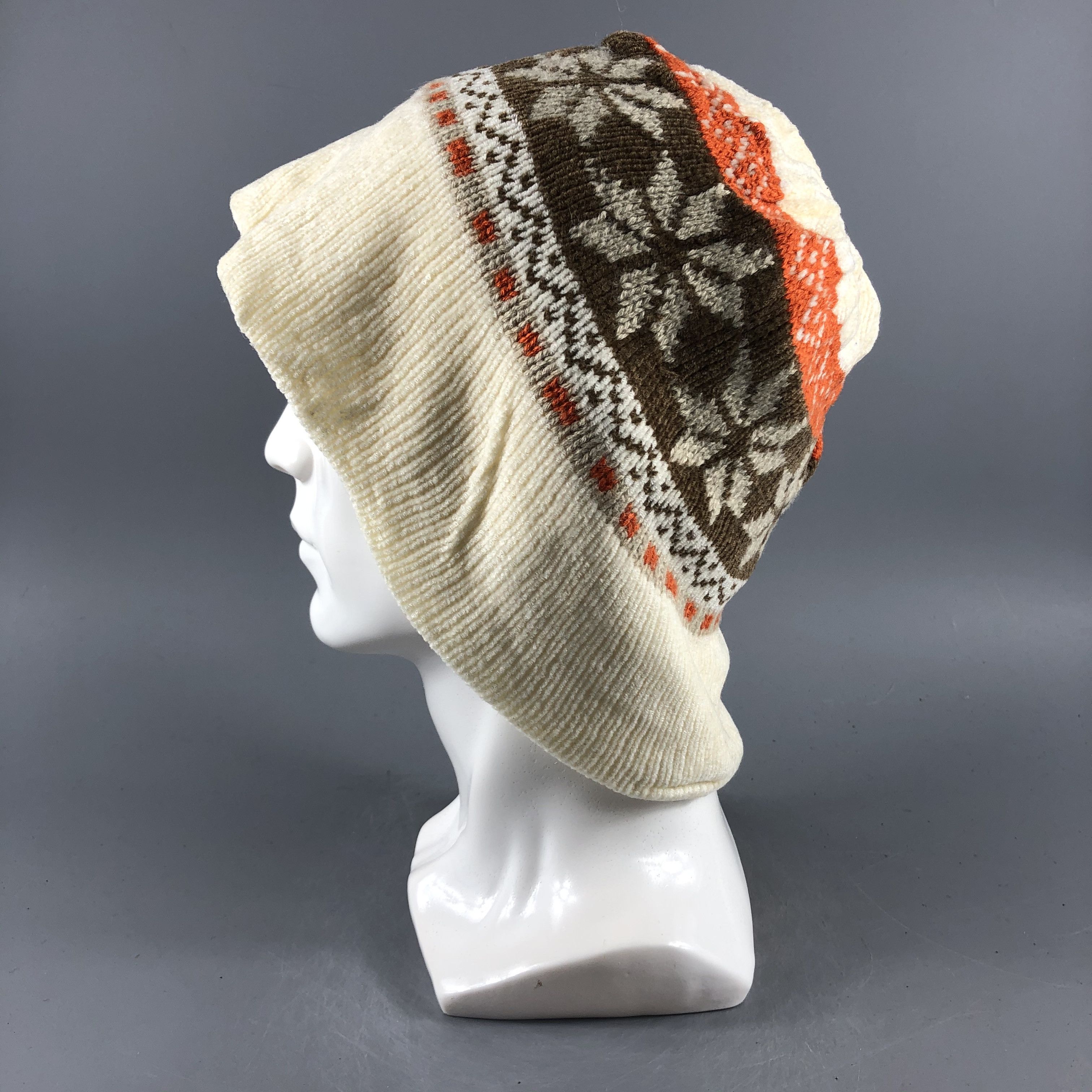 Vintage Marie Claire Fair Isle Beanie Snow Hat Snow Cap -D309 Size ONE SIZE - 1 Thumbnail