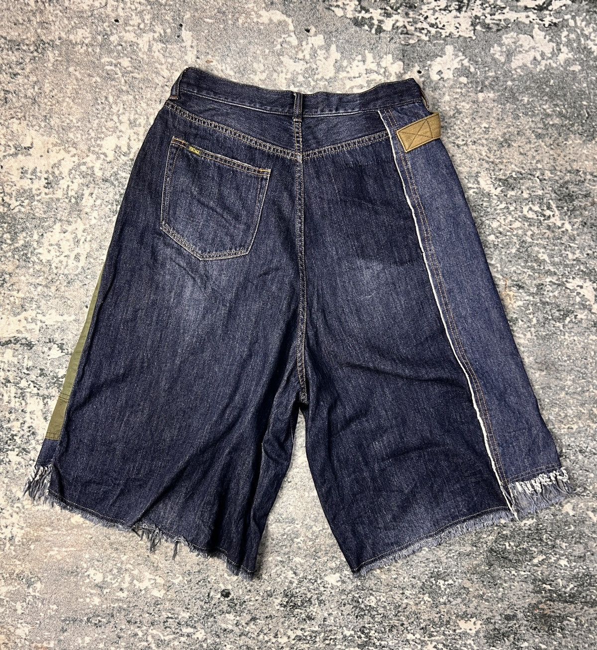 Third & Army Tobila Made in Japan Rework Army Denim Jort Size US 32 / EU 48 - 2 Thumbnail