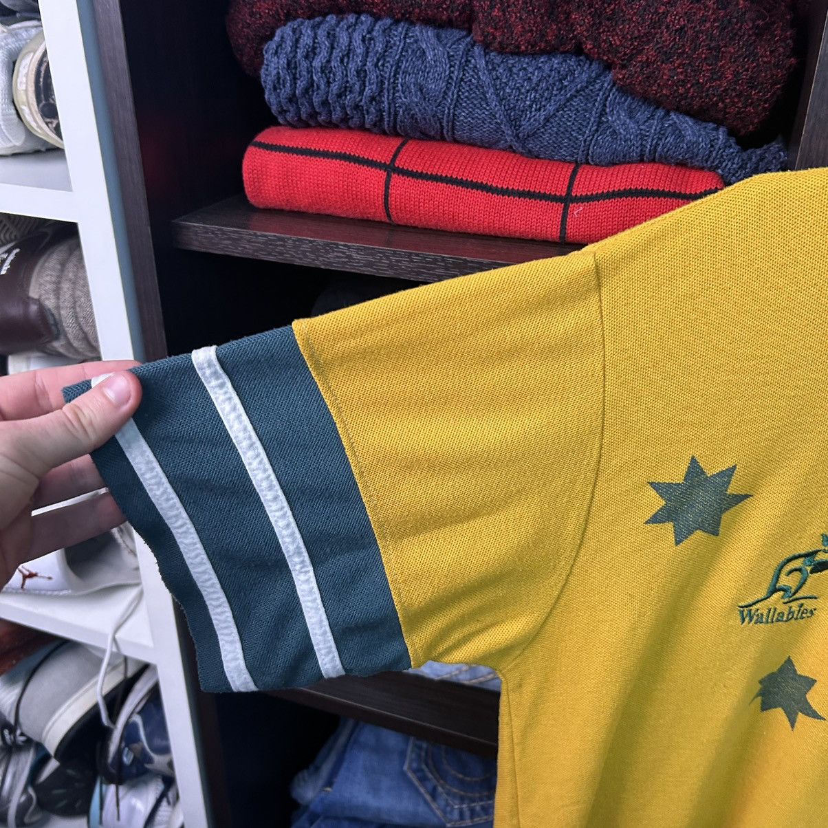 Canterbury of New Zealand Vintage Canterbury Australia Rugby big logo 90’s polo size L Size US L / EU 52-54 / 3 - 8 Thumbnail