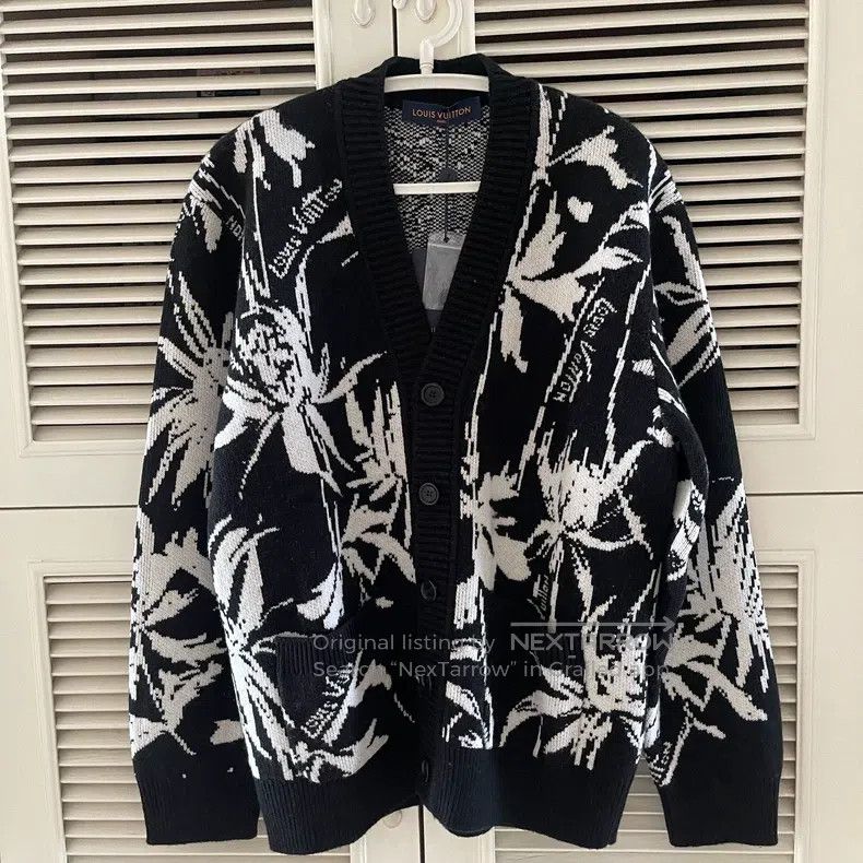 Louis Vuitton Louis Vuitton Plant pattern jacquard long-sleeve sweater Size US S / EU 44-46 / 1 - 1 Thumbnail