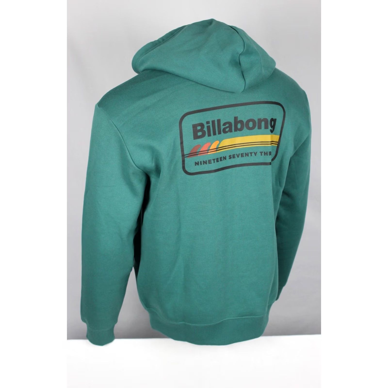 Billabong VINTAGE Billabong Men's Out Of Water Full Zip Hoodie Fleece Sweatshirt M Pacific Green Size US M / EU 48-50 / 2 - 2 Thumbnail