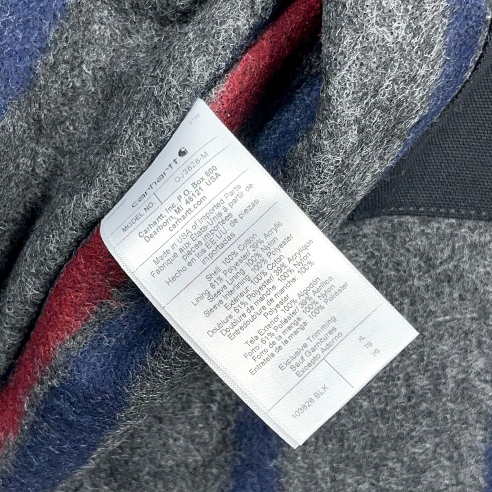 Carhartt VINTAGE Carhartt Jacket Men XL Black Duck Relaxed Fit Blanket Lined Work Wear B2 Size US XL / EU 56 / 4 - 4 Thumbnail