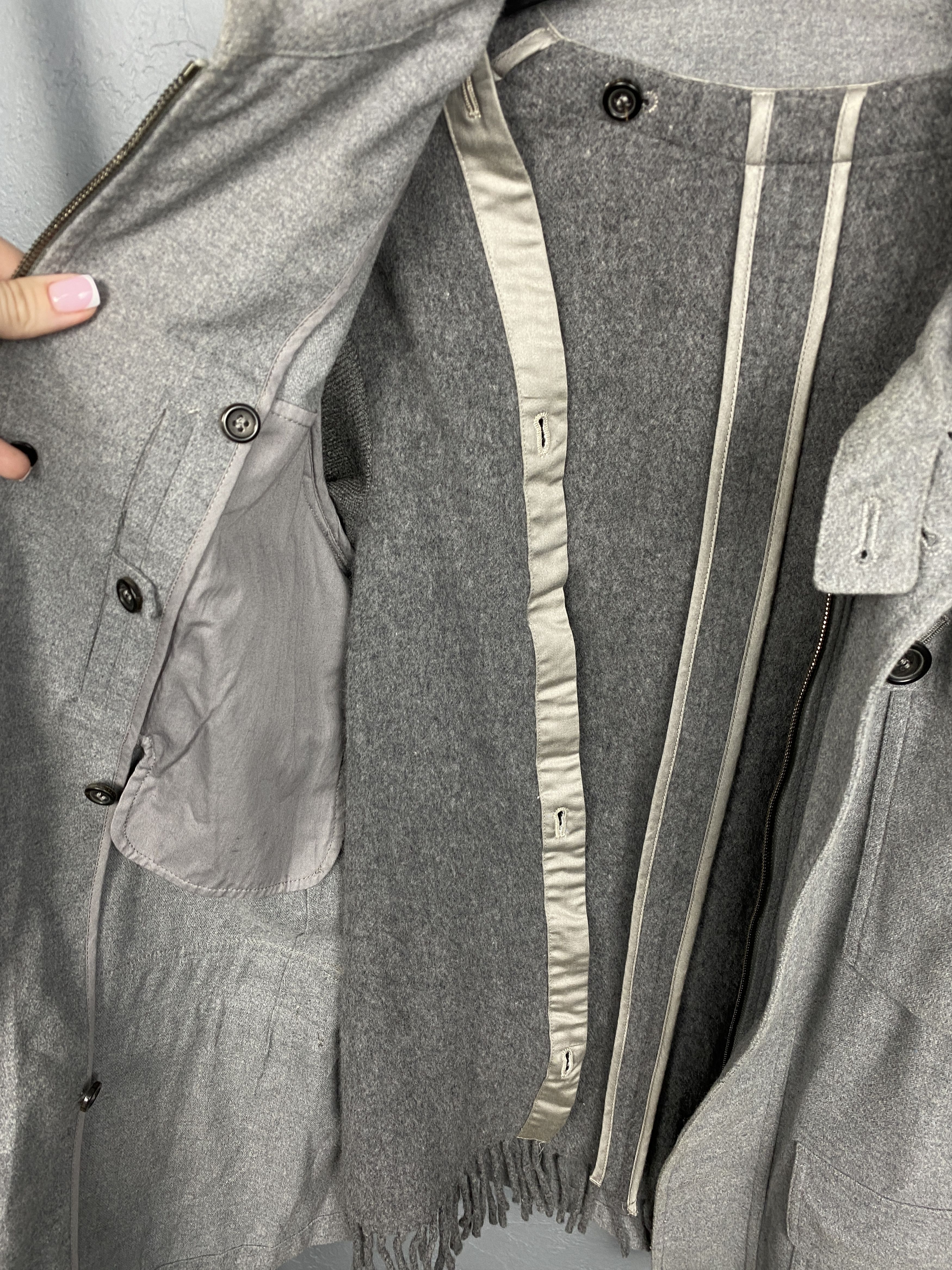 Yves Saint Laurent Yves Saint Laurent YSL Mens Wool Coat Jacket with lining Size US S / EU 44-46 / 1 - 9 Thumbnail