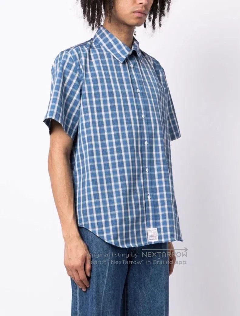 Martine Rose Martine Rose 23ss honeycomb plaid short-sleeved shirt Size US L / EU 52-54 / 3 - 9 Thumbnail