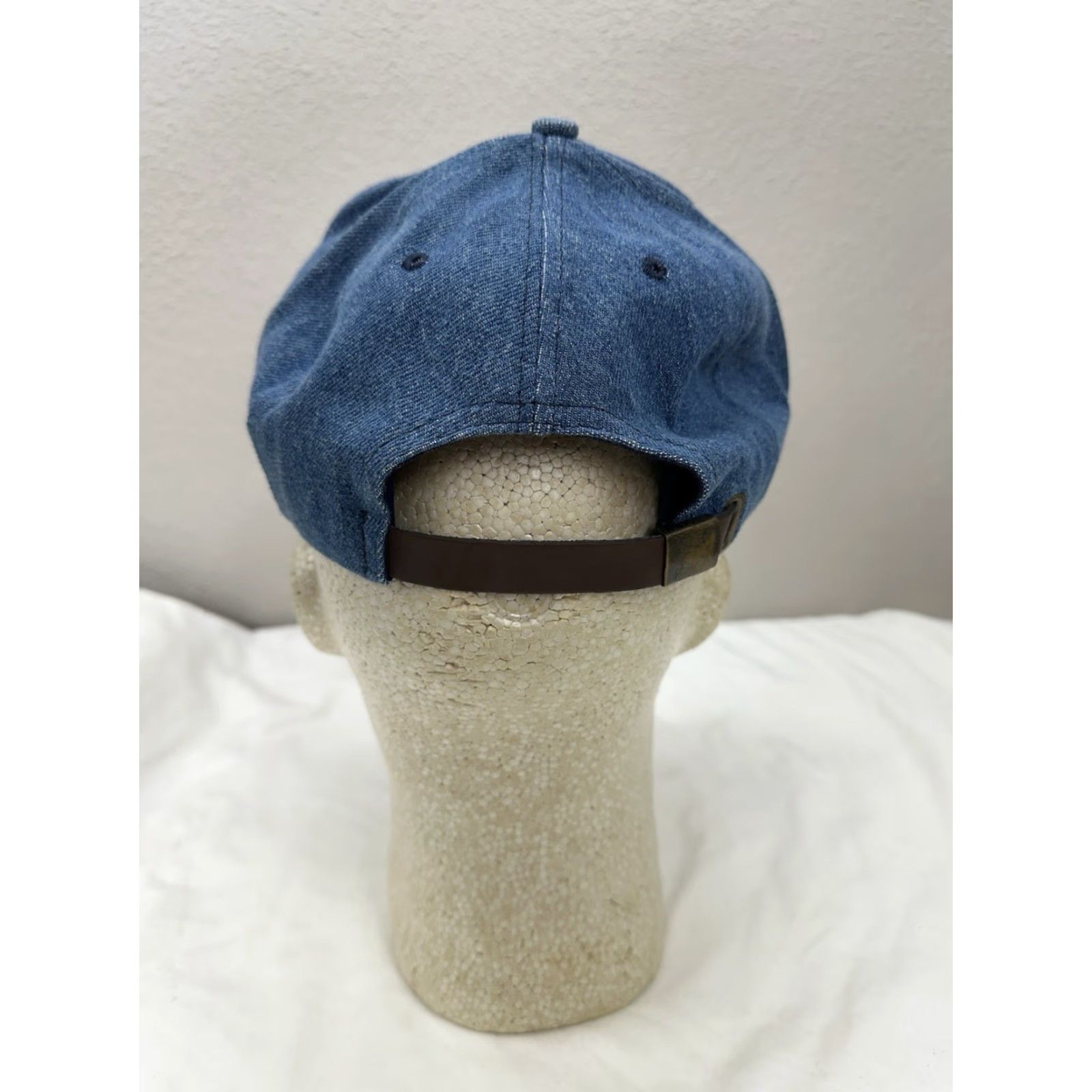 Denime VINTAGE UnionMade Local Union 1937 Baseball Hat Denim Logo Mechanics and Aerospace UnionWorker VTG Men's One Size Blue Denim Cap Size ONE SIZE - 5 Thumbnail