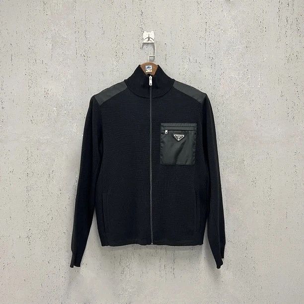 Prada Prada Re-Nylon Knit Zip Jacket Size 46 Size US S / EU 44-46 / 1 - 1 Thumbnail