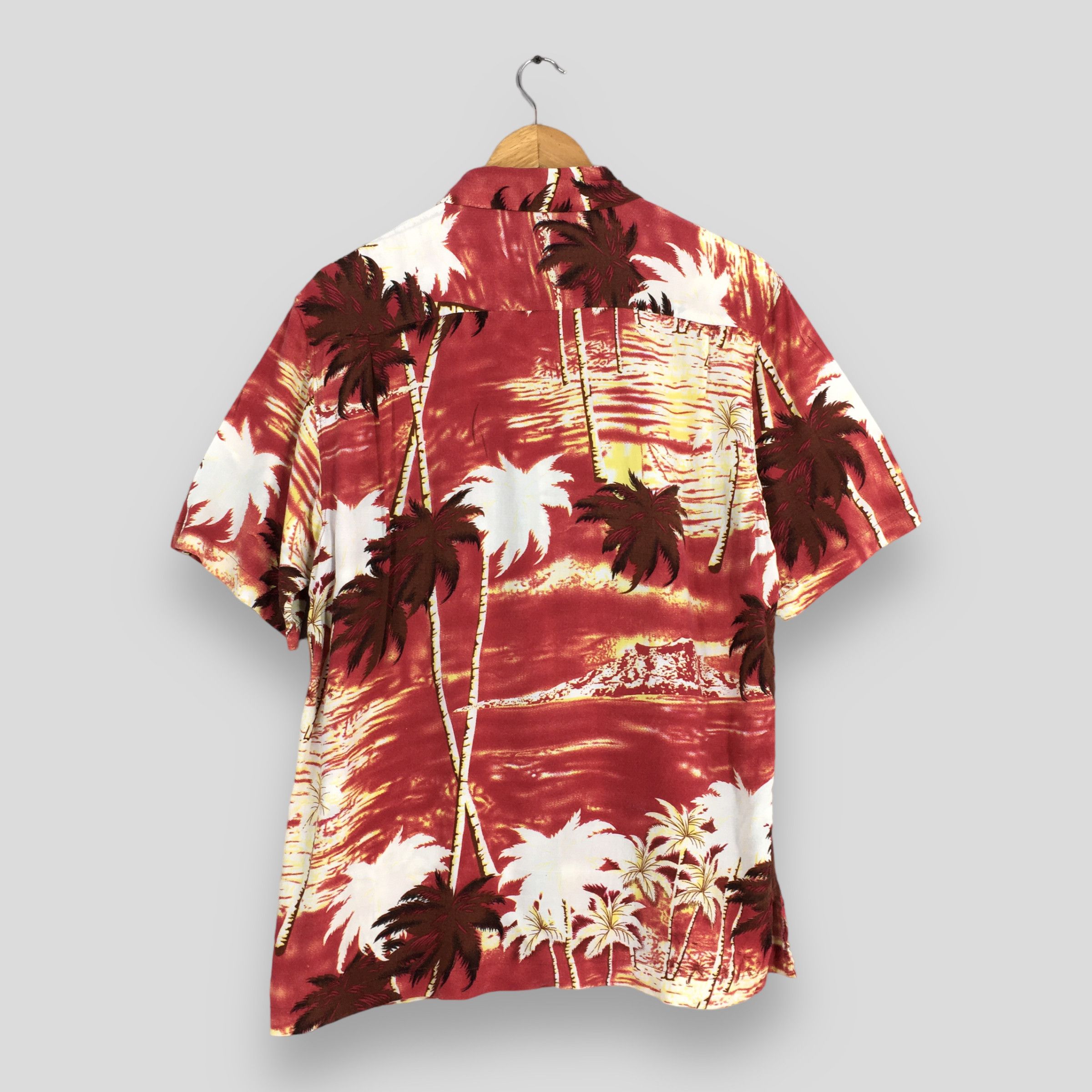 Other Vintage 1980s Hawaiian Aloha Coconut Tree Shirt Large Size US L / EU 52-54 / 3 - 7 Thumbnail