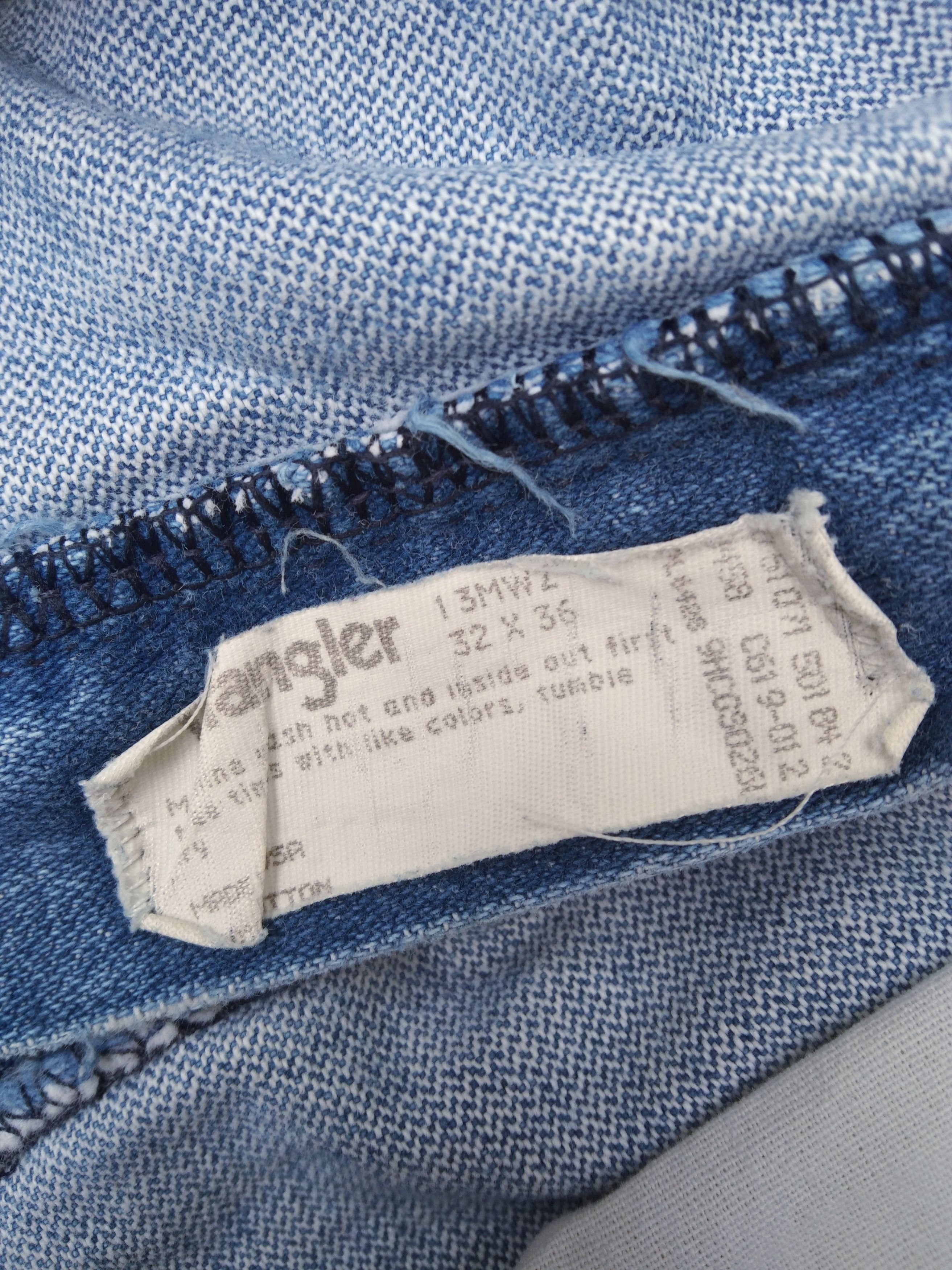 Wrangler 80s Vintage Wrangler Made In USA Distressed Jeans 30x35 Size US 30 / EU 46 - 8 Thumbnail