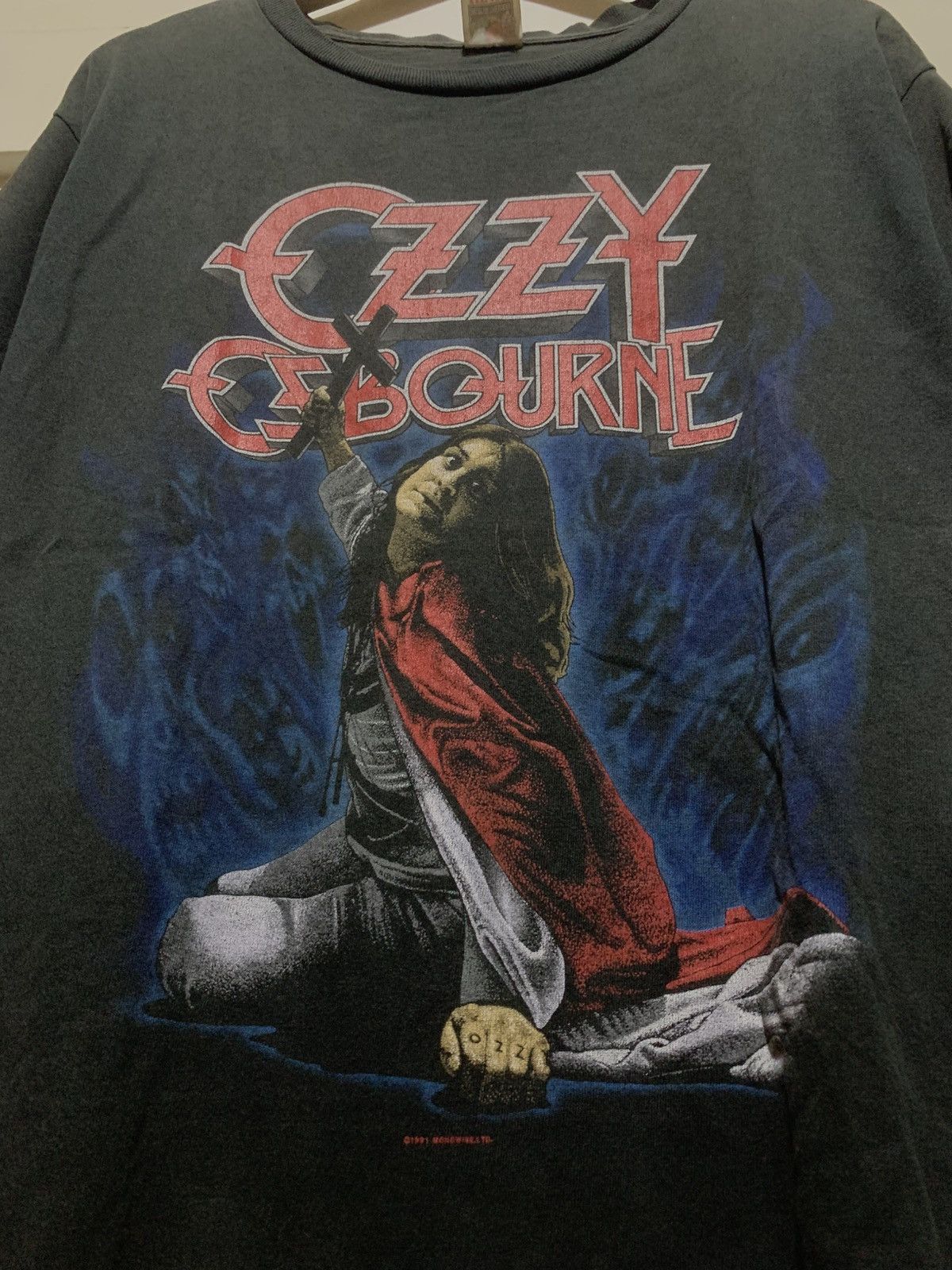 Black Sabbath × Supreme Vintage Rare Ozzy Osborne Blizzard Of Ozz 1991 T Shirt Size US L / EU 52-54 / 3 - 6 Thumbnail