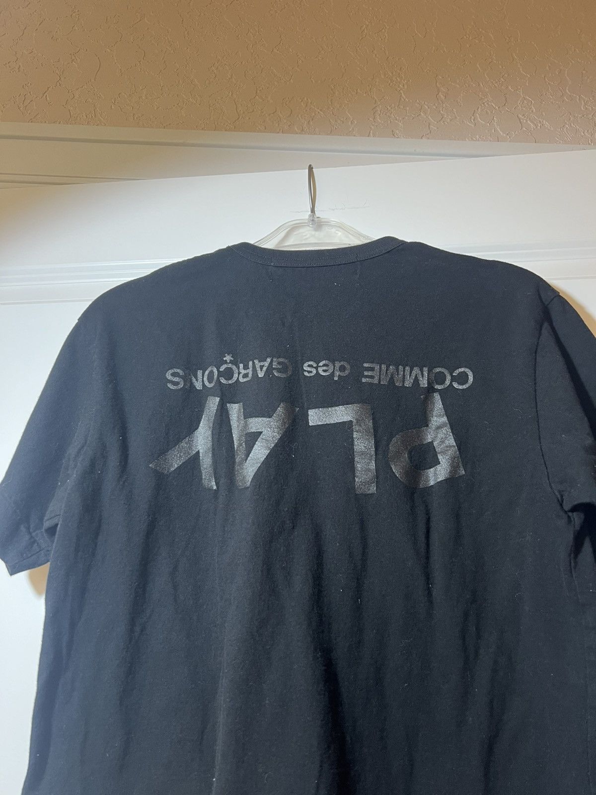 Comme des Garcons COMME DES GARCONS CDG PLAY BLACK TEXT TEE BLACK MEDIUM Size US M / EU 48-50 / 2 - 5 Thumbnail