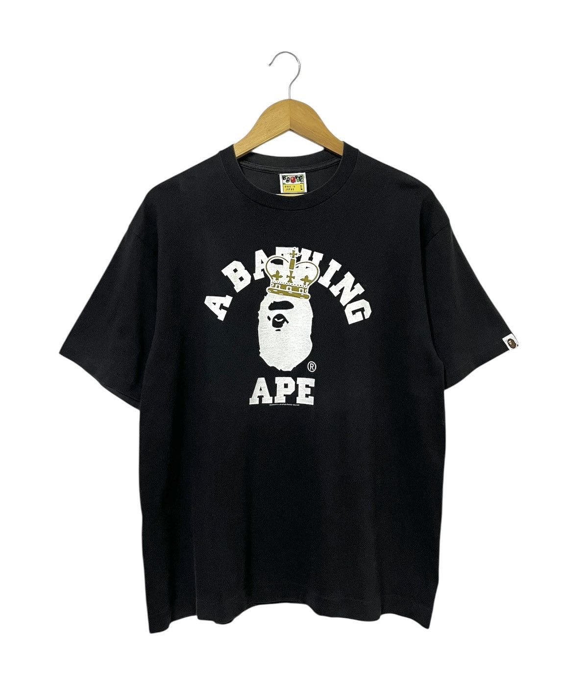 Bape A BATHING APE CROWN BAPE HEAD LOGO JAPANESE BRAND TSHIRT Size US L / EU 52-54 / 3 - 1 Thumbnail