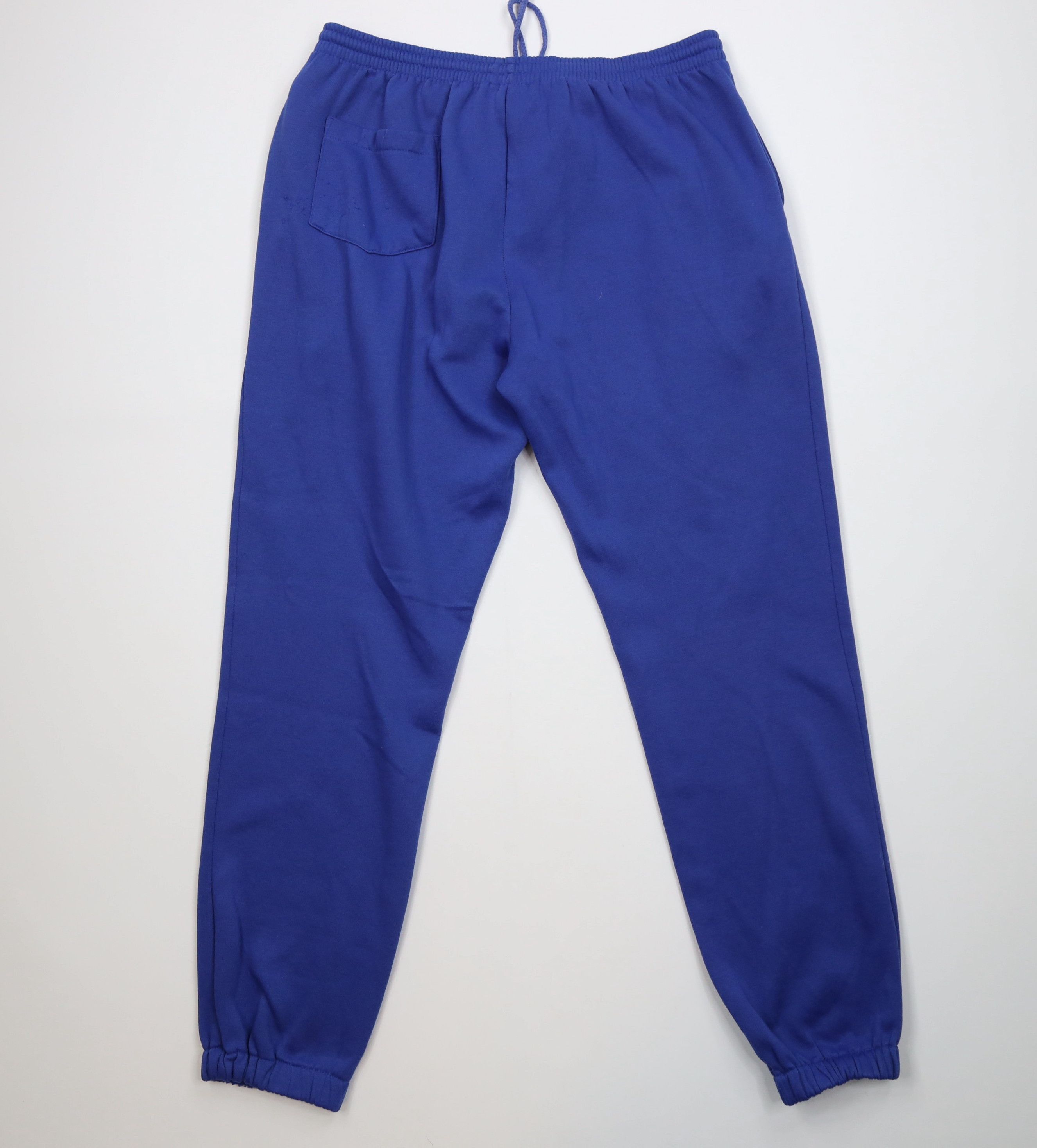 Vintage Vintage 90s Streetwear Blank Sweatpants Joggers Pants Blue Size US 36 / EU 52 - 9 Thumbnail