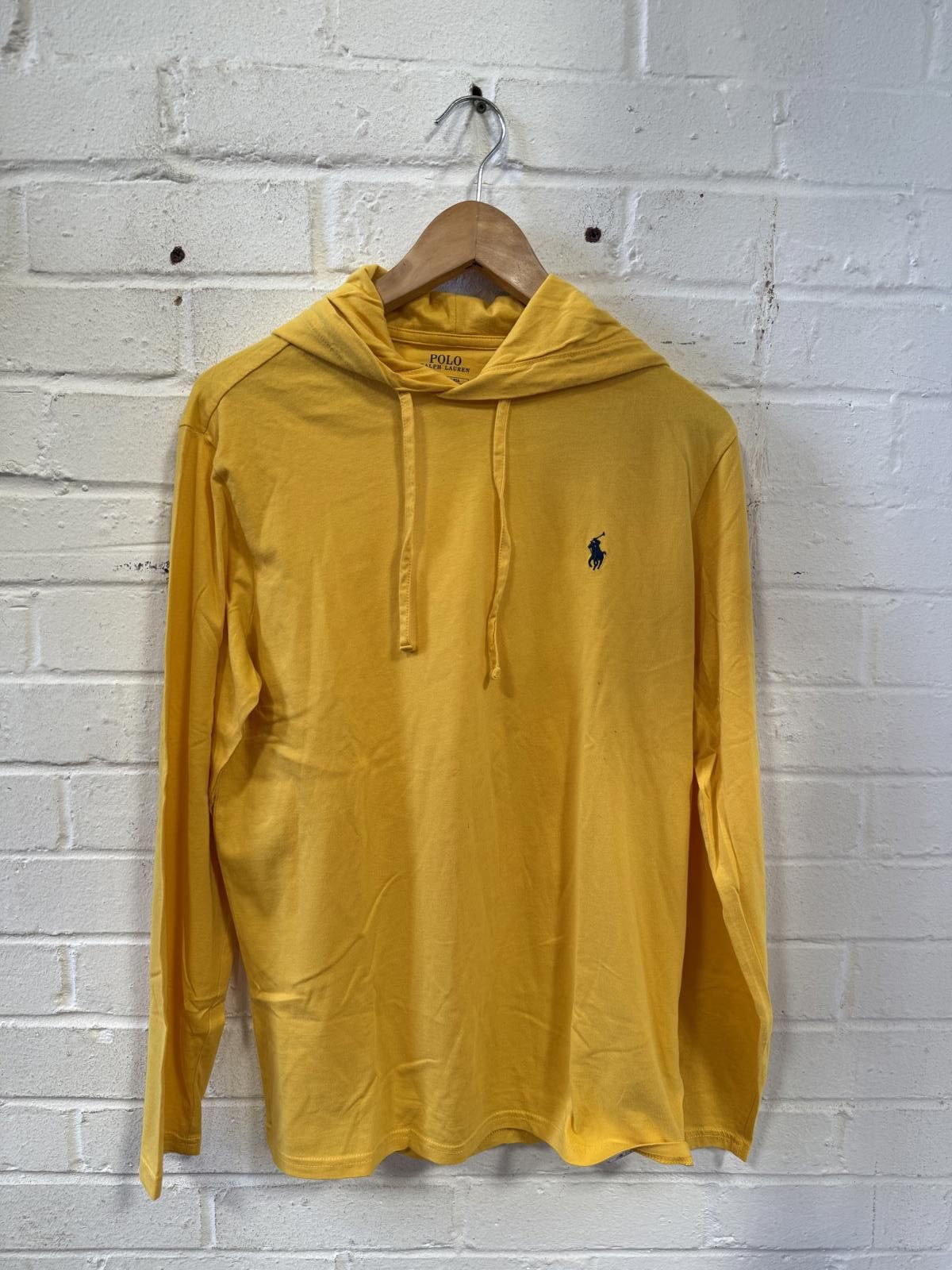 Polo Ralph Lauren Polo Ralph Lauren Yellow Hooded Long Sleeve Top Size US S / EU 44-46 / 1 - 1 Thumbnail