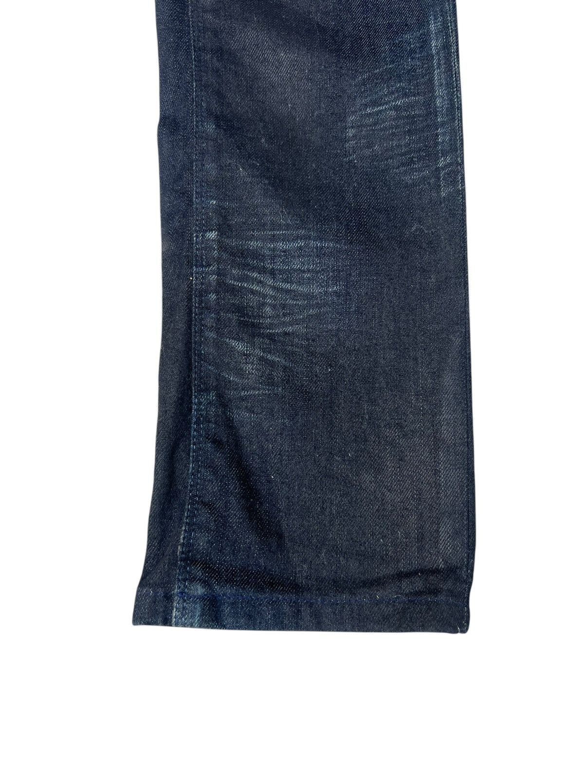 Black Barrett Vintage Neil Barret Black Barret Coated Waxed Slim Jeans Size US 31 - 12 Thumbnail