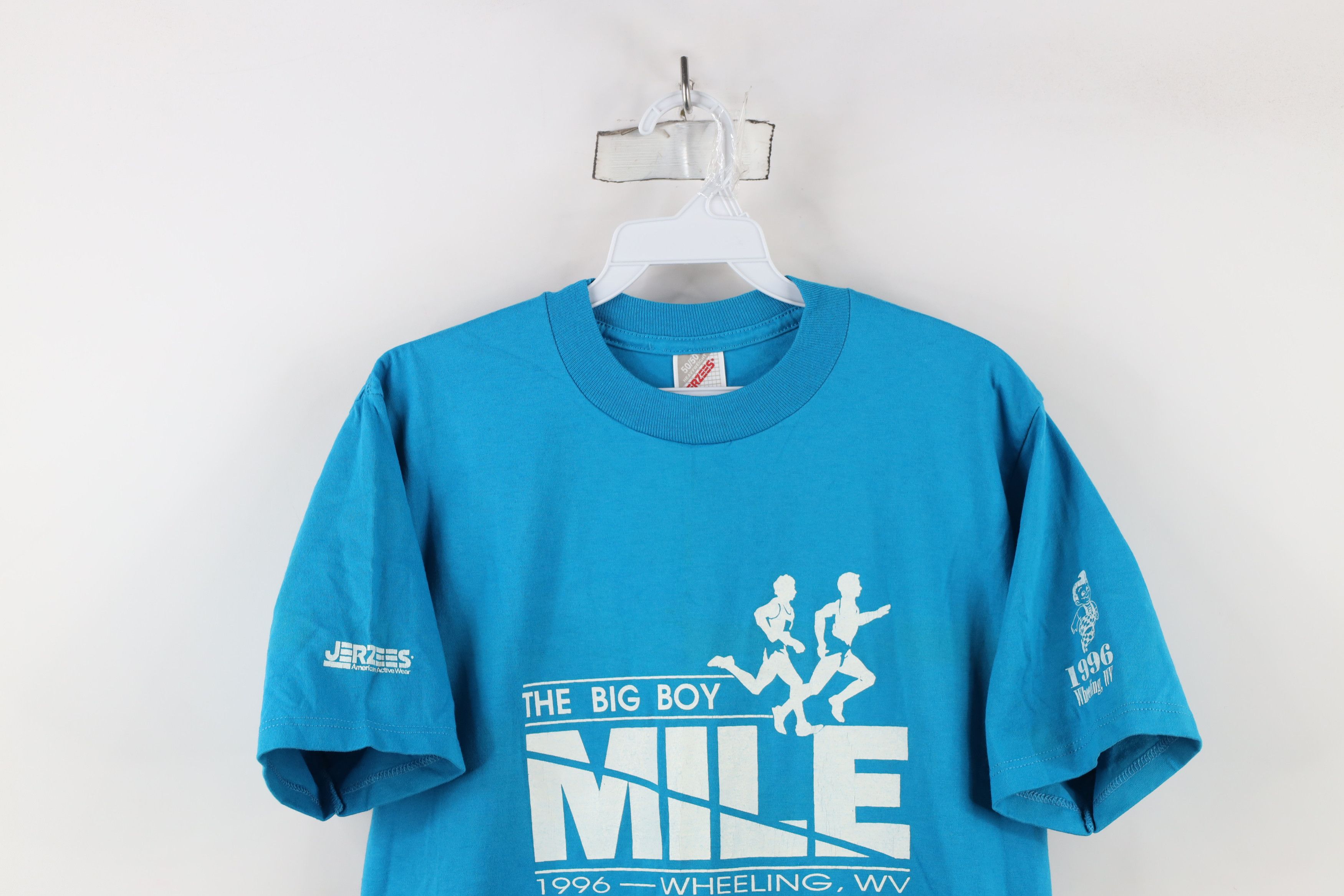 Vintage Vintage 90s The Big Boy Mile Road Race Running T-Shirt USA Size US M / EU 48-50 / 2 - 2 Thumbnail