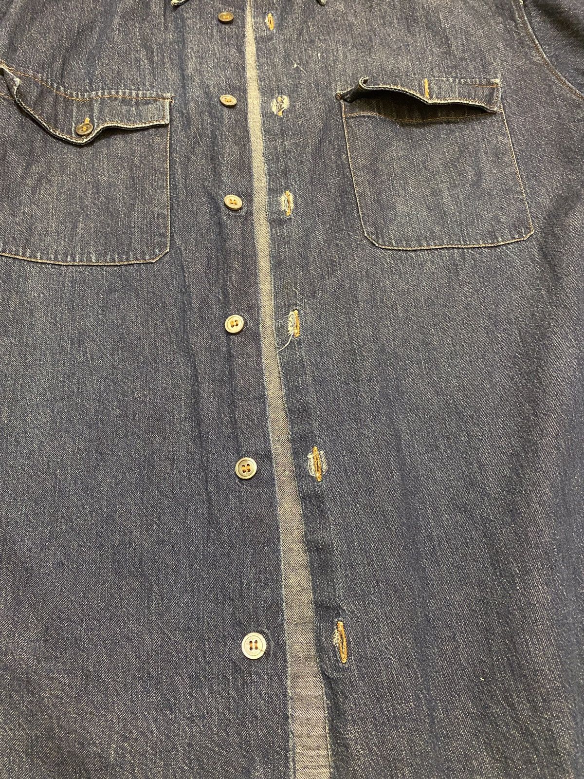 Helmut Lang Vtg SS1997 Helmut Lang Prototype Denim Shirt Size US M / EU 48-50 / 2 - 15 Thumbnail