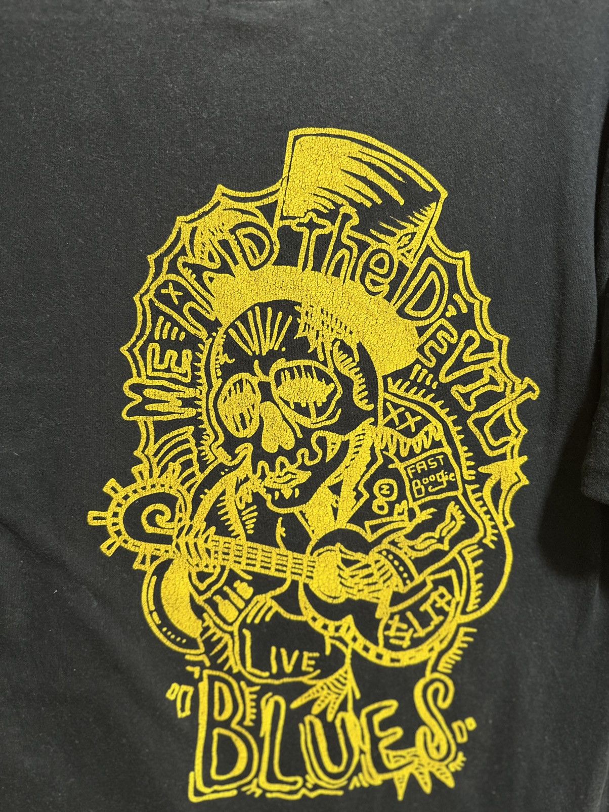 Vintage Vintage Merand The Devil Live Blues Fast Boogie Tee Size US L / EU 52-54 / 3 - 9 Thumbnail