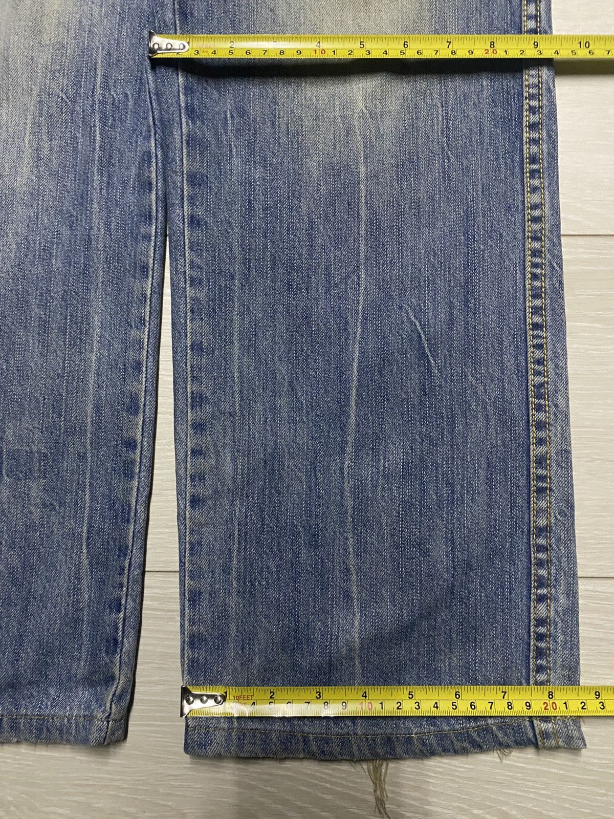 Pelle Pelle Vintage Pelle Pelle Mud Wash Embroidery Logo Straight Jeans Size US 32 / EU 48 - 24 Thumbnail