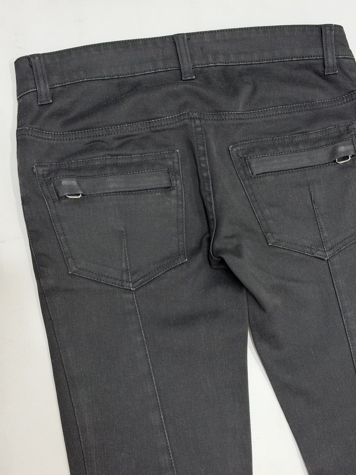 Balmain BALMAIN Decarnin FW 2009 Waxed Biker Black Denim Jeans Zip Size US 28 / EU 44 - 20 Thumbnail