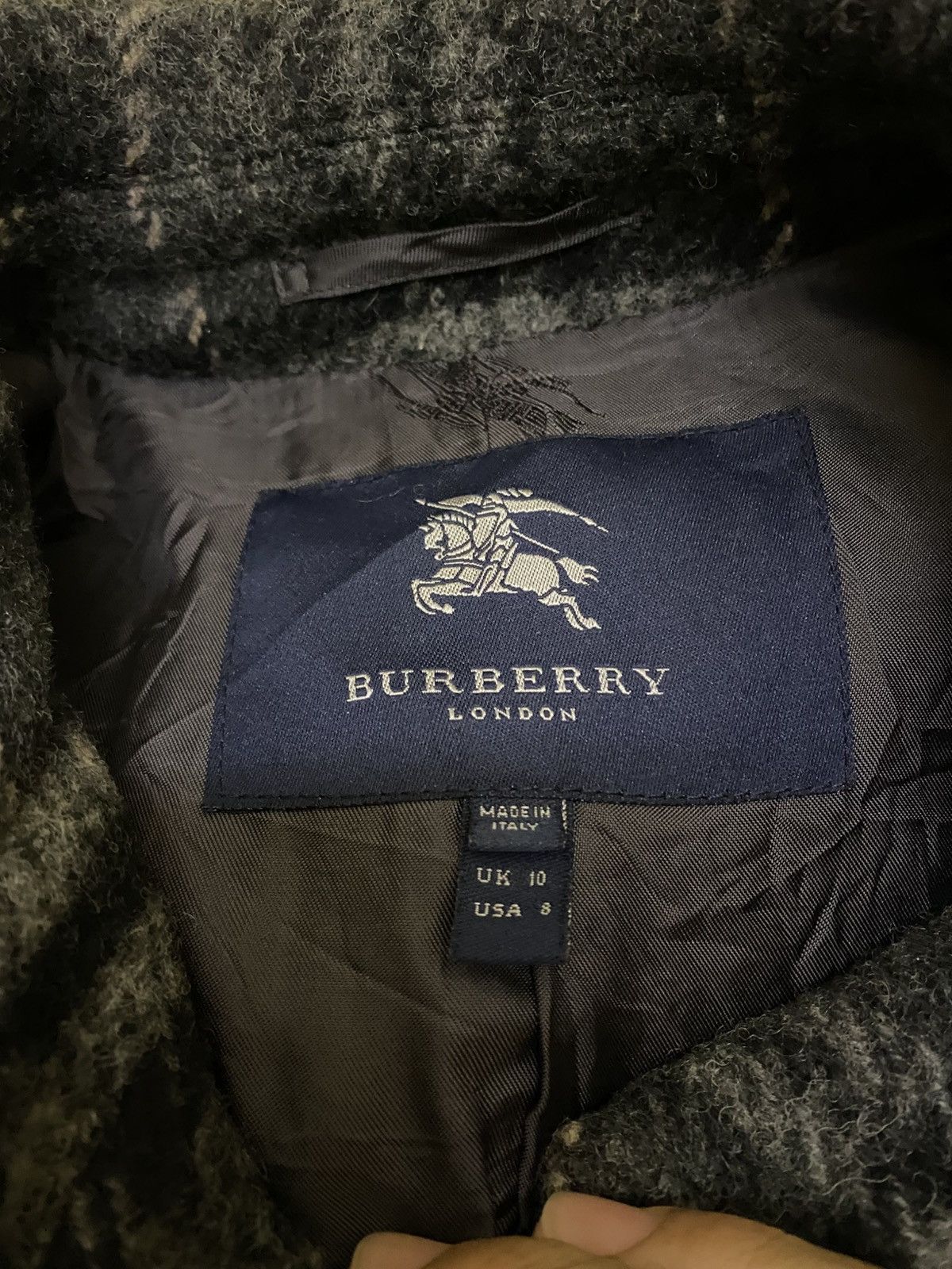 Burberry BURBERRY LONDON WOOL PLAID BELTED COAT Size M / US 6-8 / IT 42-44 - 12 Thumbnail