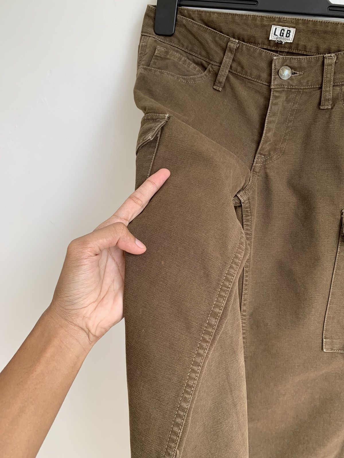 If Six Was Nine 2000s L.G.B Canvas Leg Zipper Cargo Pant Size US 26 / EU 42 - 9 Thumbnail